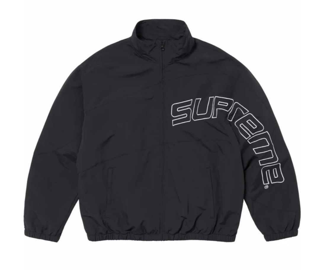 Image of Supreme Curve Track Jacket in Black, Men's (Size 2XL)