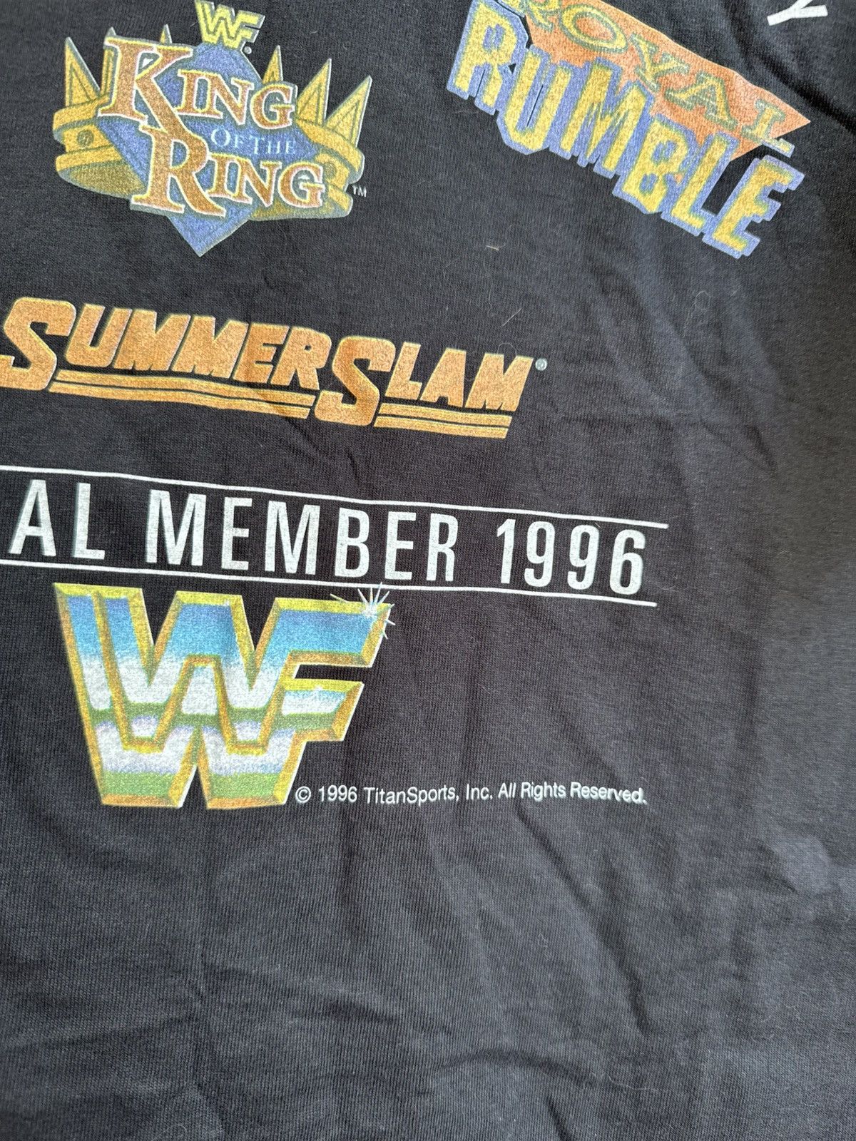 Vintage Vintage 1996 WWF Fan Club Member 90s WWE wrestling xxl Size US XXL / EU 58 / 5 - 4 Thumbnail