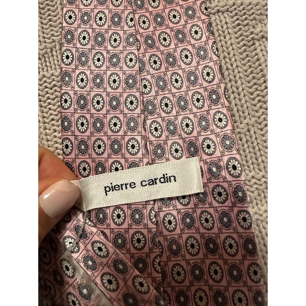 Pierre Cardin Pierre Cardin pink floral print silk tie Size ONE SIZE - 4 Thumbnail