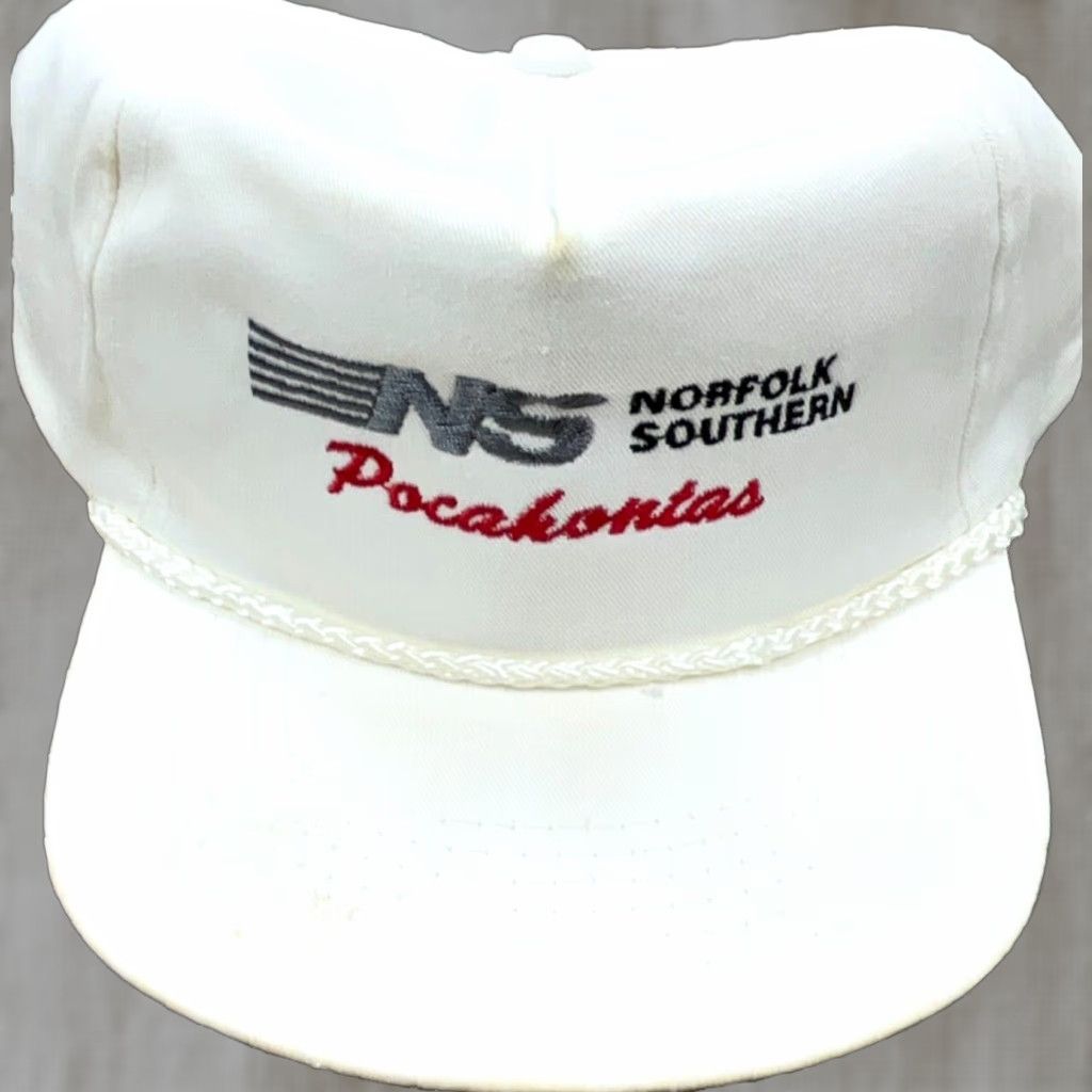 Vintage VINTAGE Norfolk Southern Trucker Hat Cap 90s Rope Snap Back Pocahontas Railroad Size ONE SIZE - 1 Thumbnail