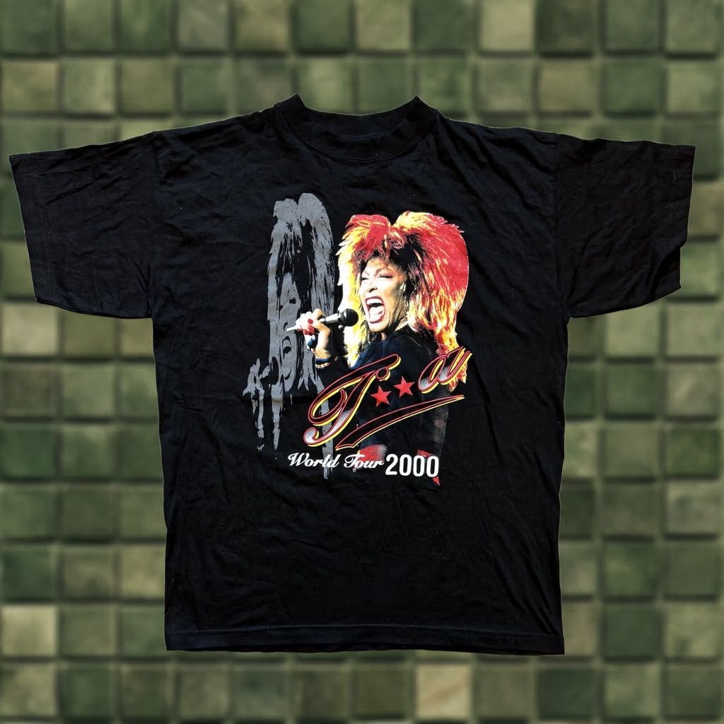 Vintage VINTAGE Tina Turner T Shirt XL Black Mens Concert Tee Size US XL / EU 56 / 4 - 1 Thumbnail