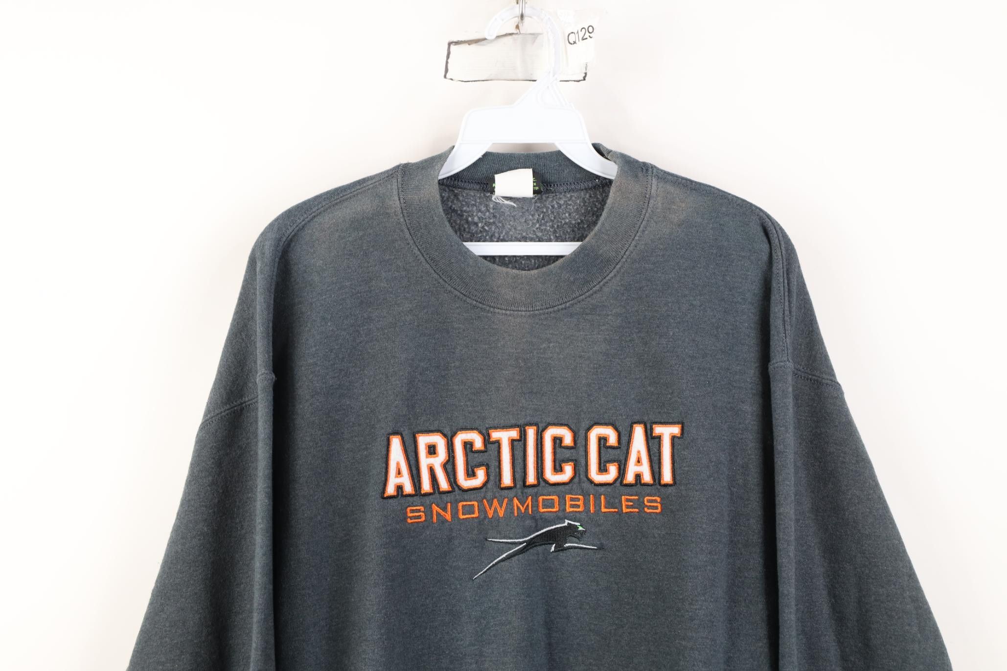 Vintage Vintage 90s Y2K Arctic Cat Snowmobiles Crewneck Sweatshirt Size US M / EU 48-50 / 2 - 2 Thumbnail
