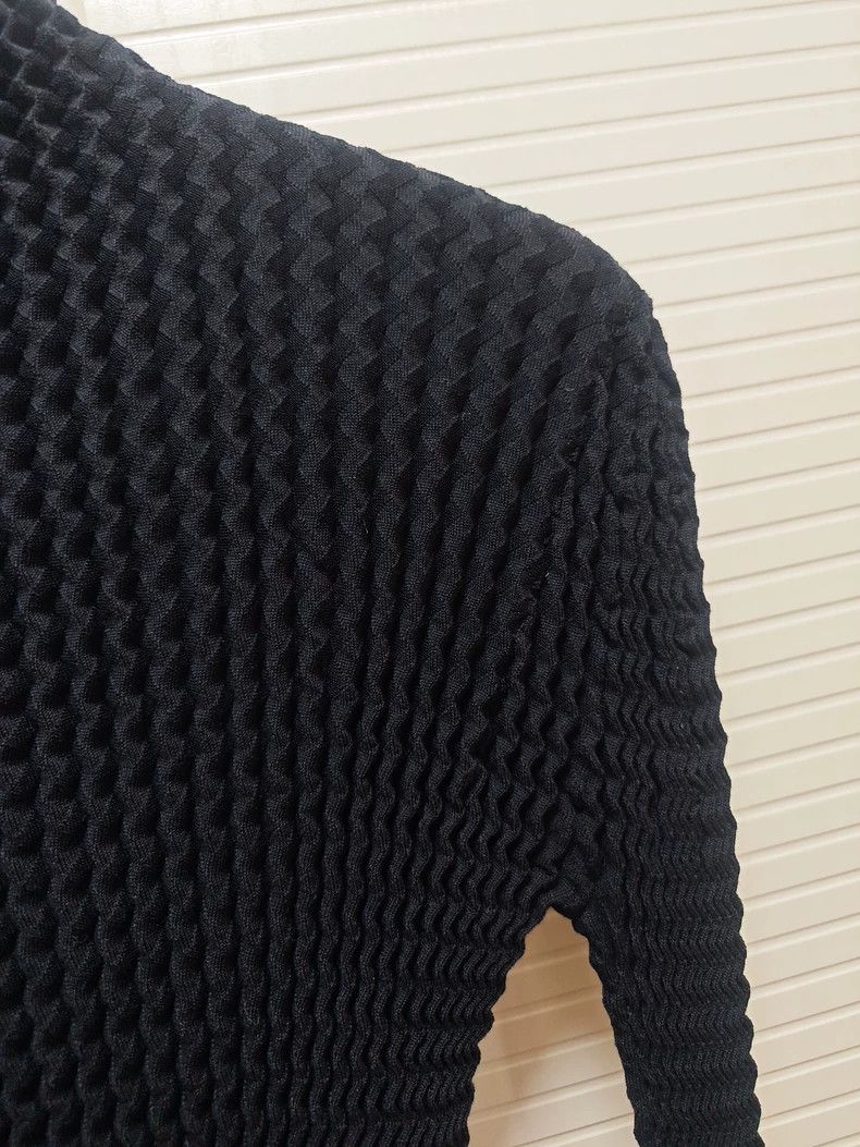 Issey Miyake Issey Miyake size:2 Black main line sponge knitted sweater Size S / US 4 / IT 40 - 5 Thumbnail