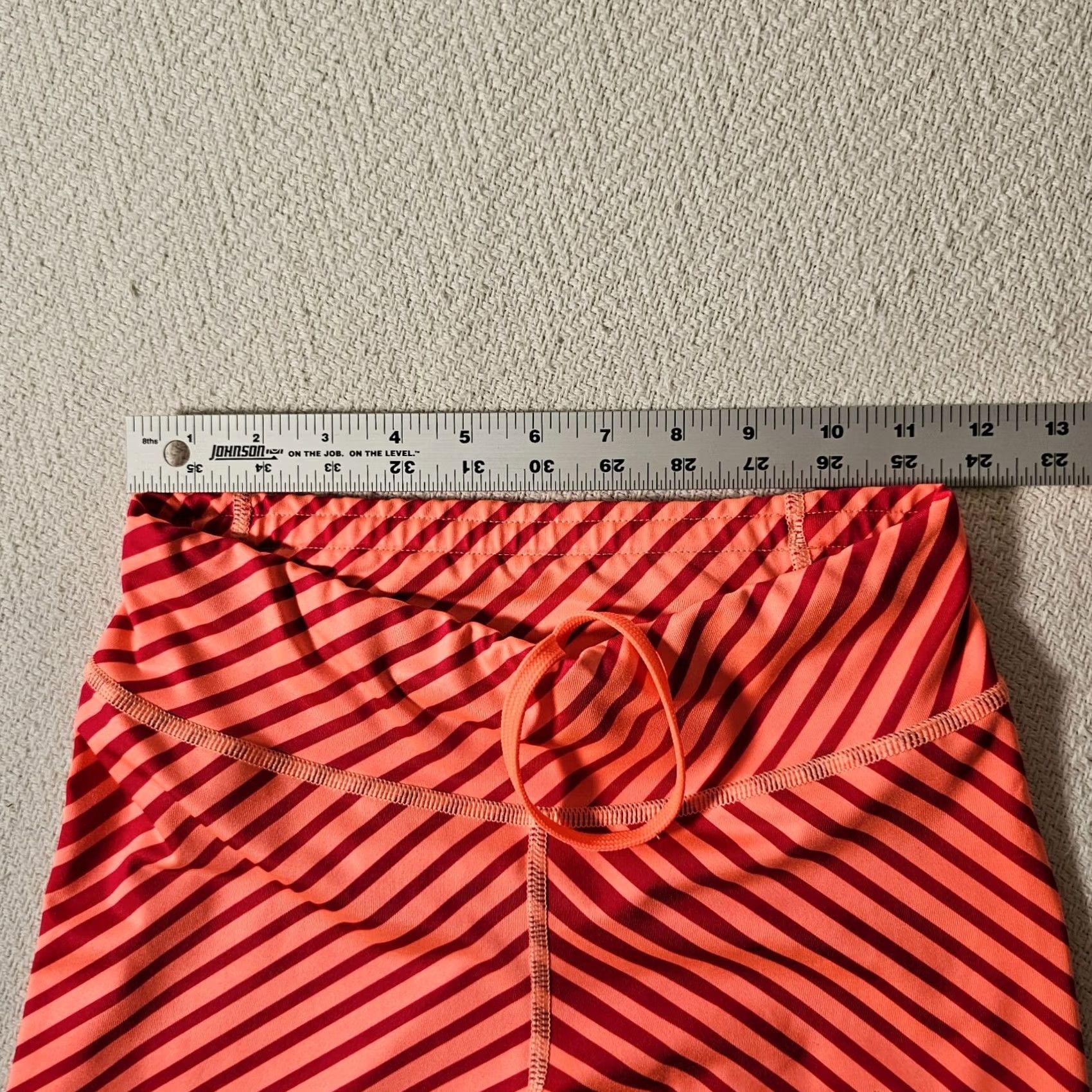 Puma PUMA Fitness Pants Women's Pink Striped Cropped Athletic Bottoms XS Hosiery & Sportswear Pants Size 26" / US 2 / IT 38 - 4 Thumbnail
