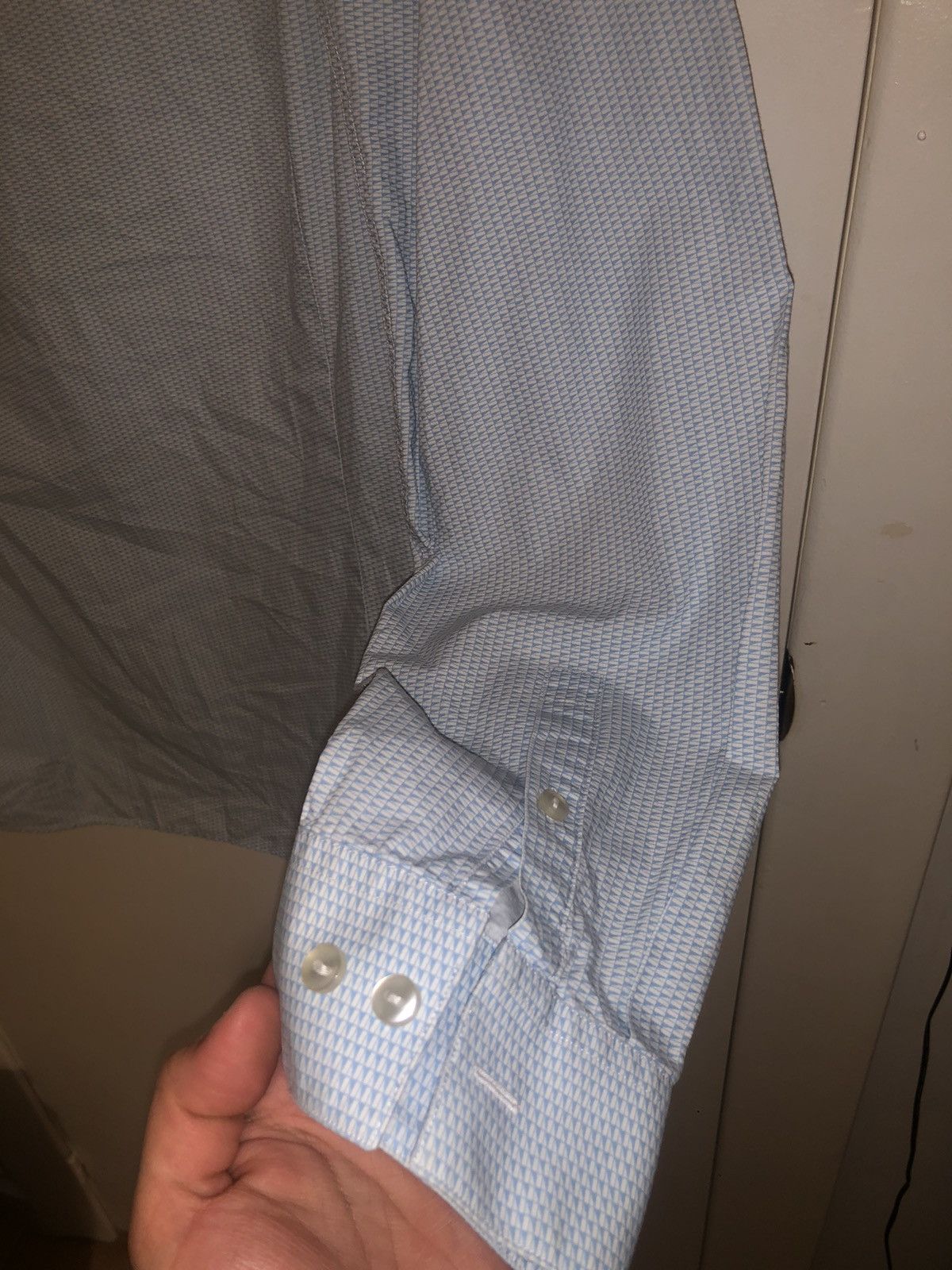Calvin Klein Light blue and white Calvin Klein Shirt Size US M / EU 48-50 / 2 - 10 Thumbnail