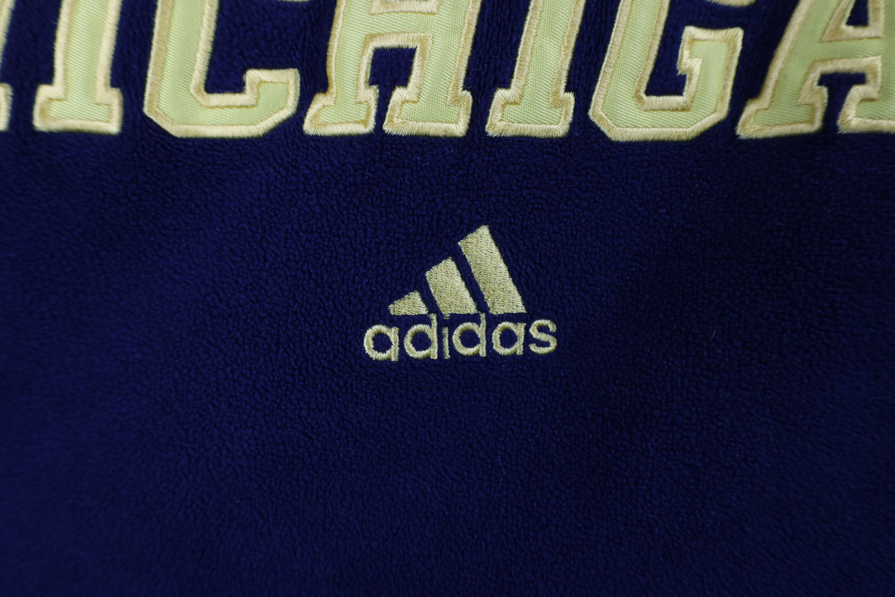 Adidas × Vintage Adidas University of Michigan Football Fleece Sweater Blue Size US XL / EU 56 / 4 - 5 Thumbnail