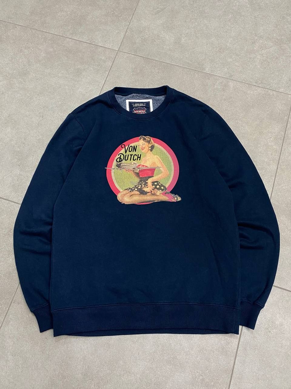 Von Dutch Von Dutch Y2K Pin Up Girl Print Sweatshirt Size US L / EU 52-54 / 3 - 1 Thumbnail