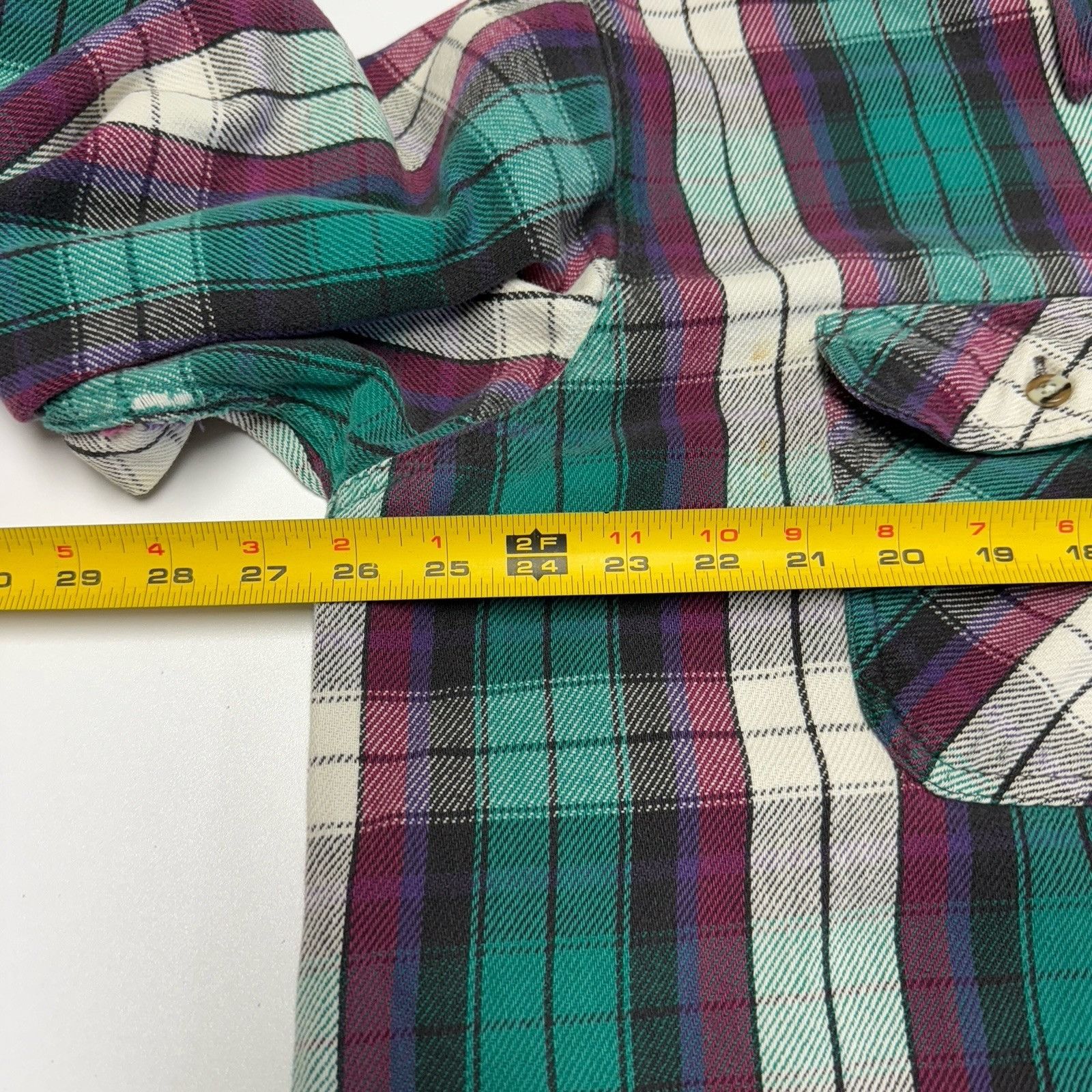 Field & Stream Vintage Field & Stream Plaid Flannel Purple & Green Button Size US XL / EU 56 / 4 - 16 Thumbnail