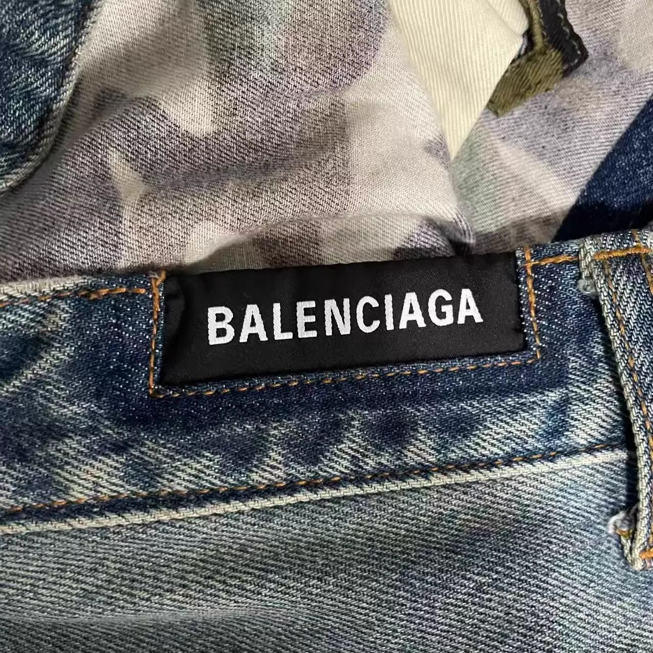 Balenciaga Balenciaga FW21 Double Layer Camo Tomorrowland Jeans S Size US 28 / EU 44 - 3 Thumbnail