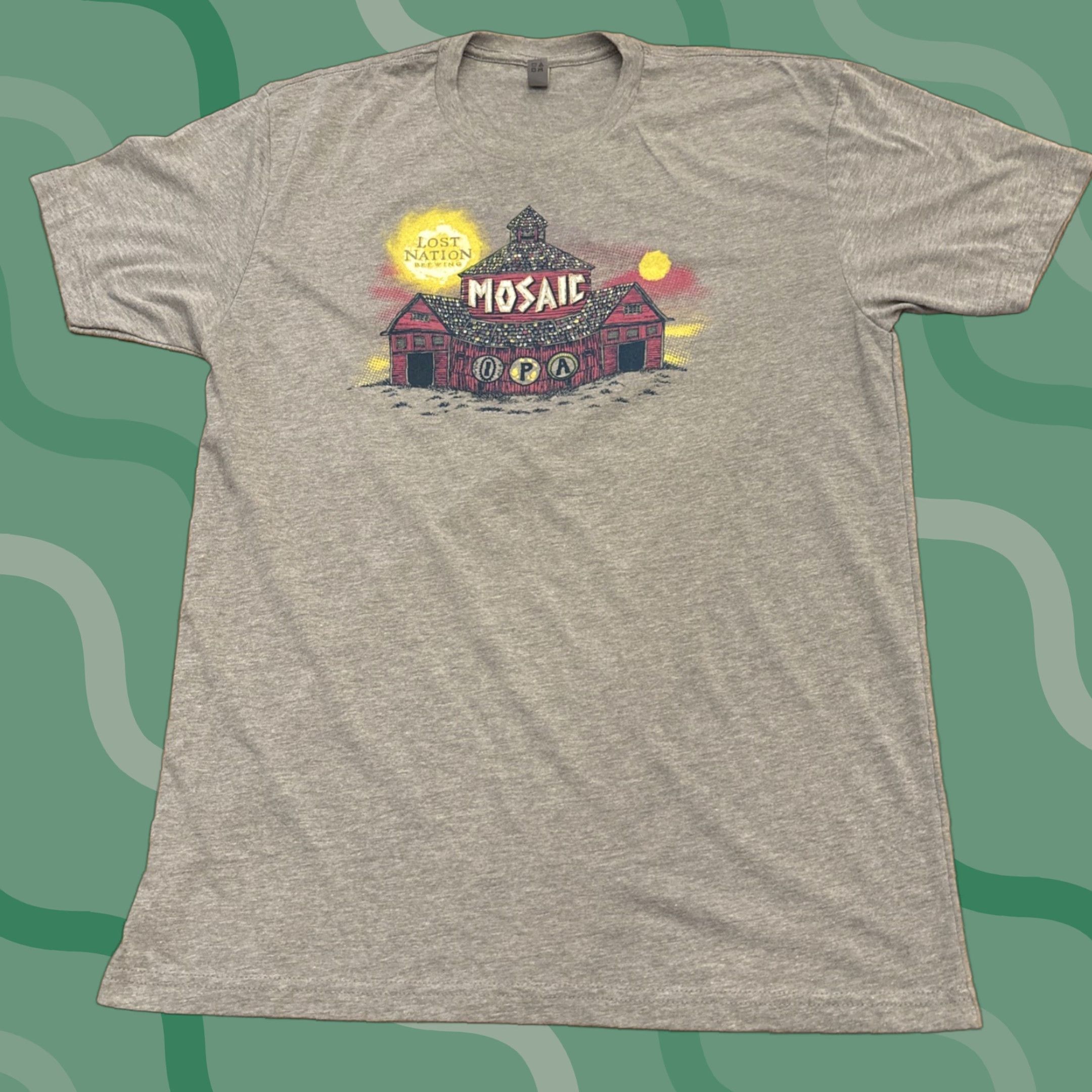 Next Level VINTAGE Lost Nation Brewing Company Beer T-Shirt Adult Large Gray Mosaic IPA Mens Size US L / EU 52-54 / 3 - 1 Thumbnail