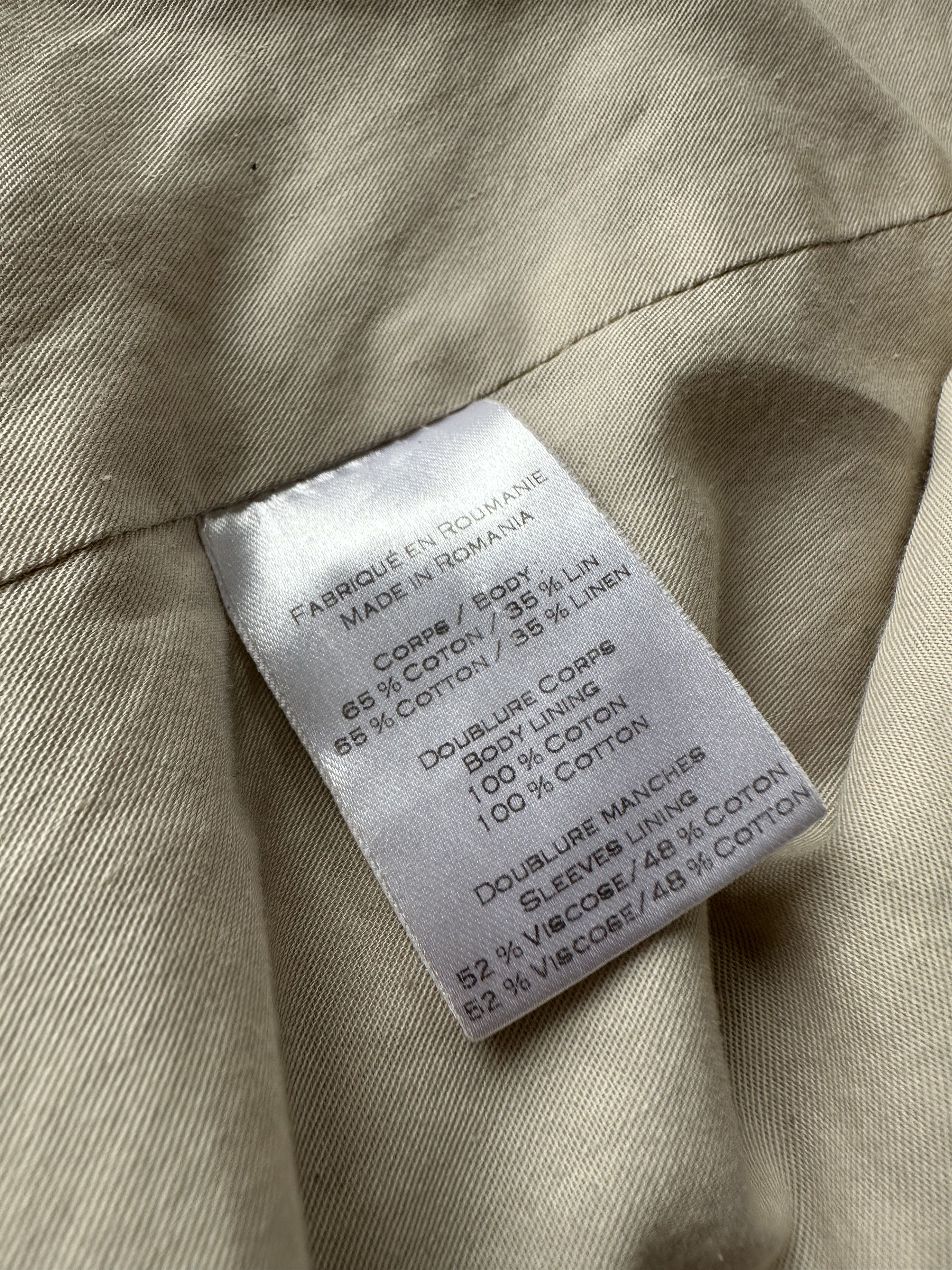 Balmain SS13 Balmain Linen Tan Beige Biker Moto Zip Jacket Size US M / EU 48-50 / 2 - 8 Thumbnail