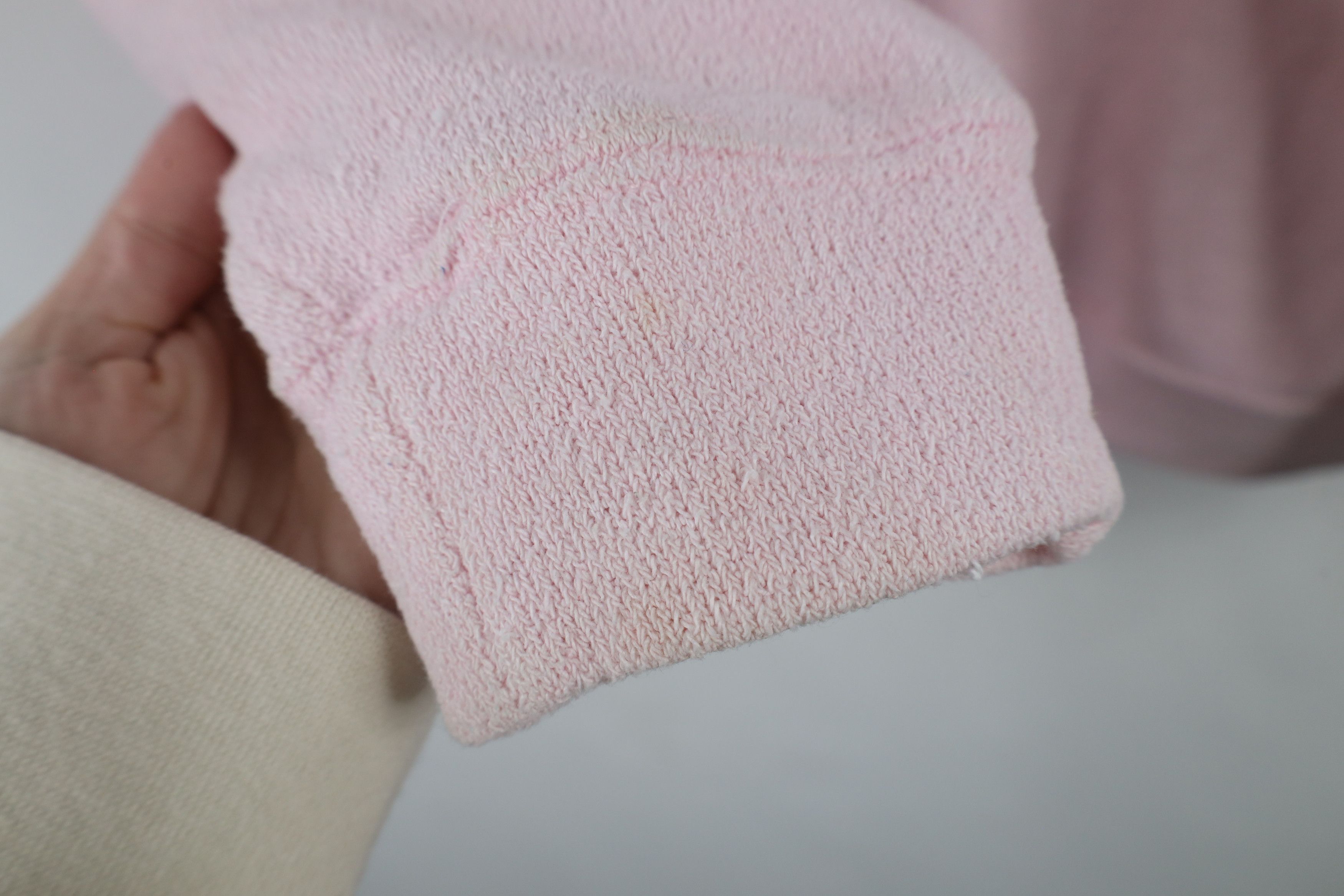 Cabelas × Vintage Vintage 90s Cabelas Flower Terry Cloth Sweatshirt Pink Size M / US 6-8 / IT 42-44 - 8 Thumbnail