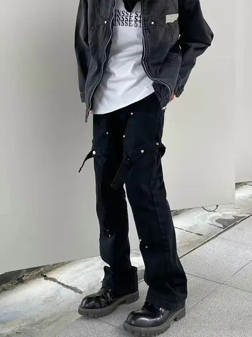 VIBE utility flared carpenter punk pants Size US 32 / EU 48 - 4 Thumbnail