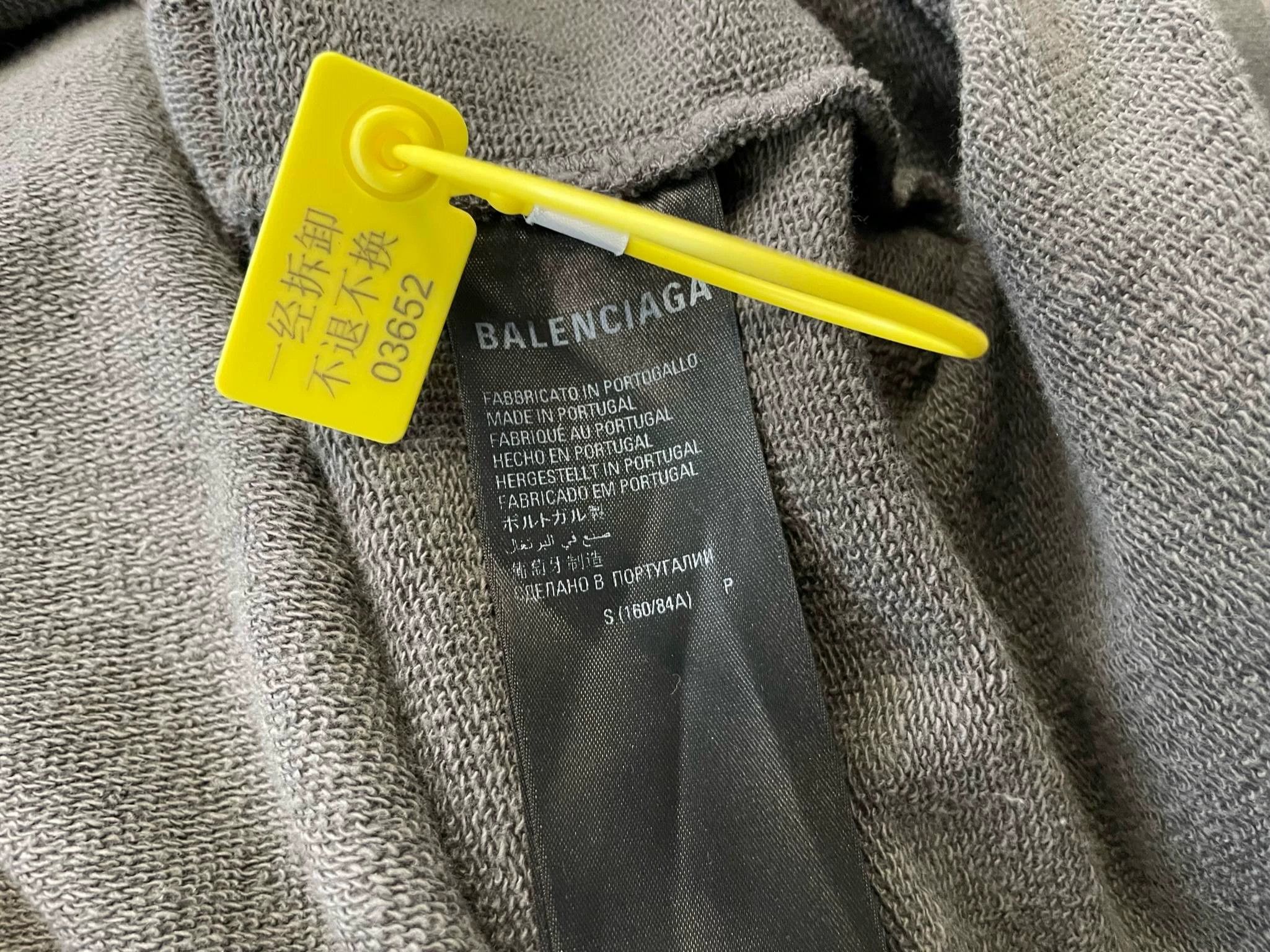 Balenciaga Balenciaga Washed Gray Vintage Wave Coke Embroidery Hood Size US S / EU 44-46 / 1 - 6 Thumbnail