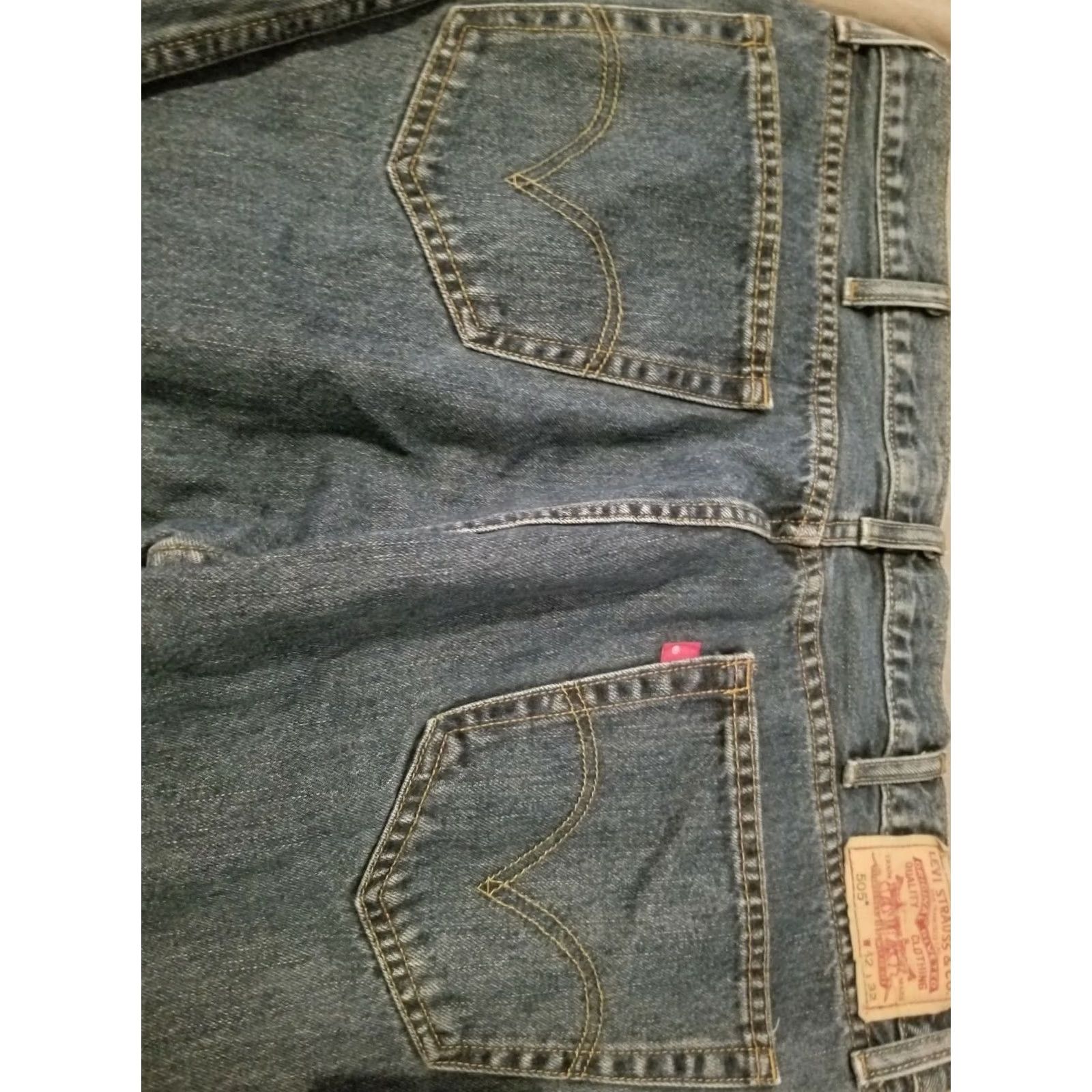 Levi's Levi's 505 Jeans Mens 42x32 Regular Straight Denim Blue Pants Jeans Size US 42 / EU 58 - 2 Thumbnail