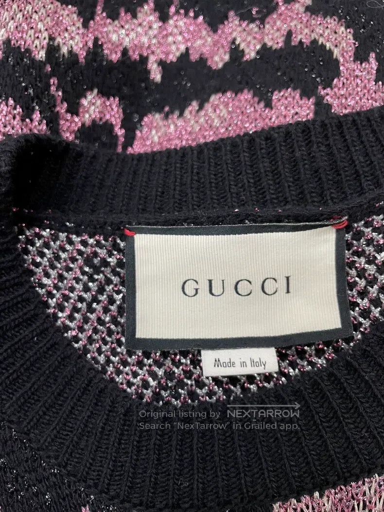 Gucci Gucci Pink tiger head sweater Size S / US 4 / IT 40 - 4 Thumbnail
