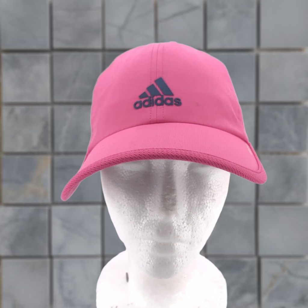 Adidas Adidas Womens Hat Cap Pink Aeroready Athletic Running Strap Back Logo Ventilated Size ONE SIZE - 1 Thumbnail