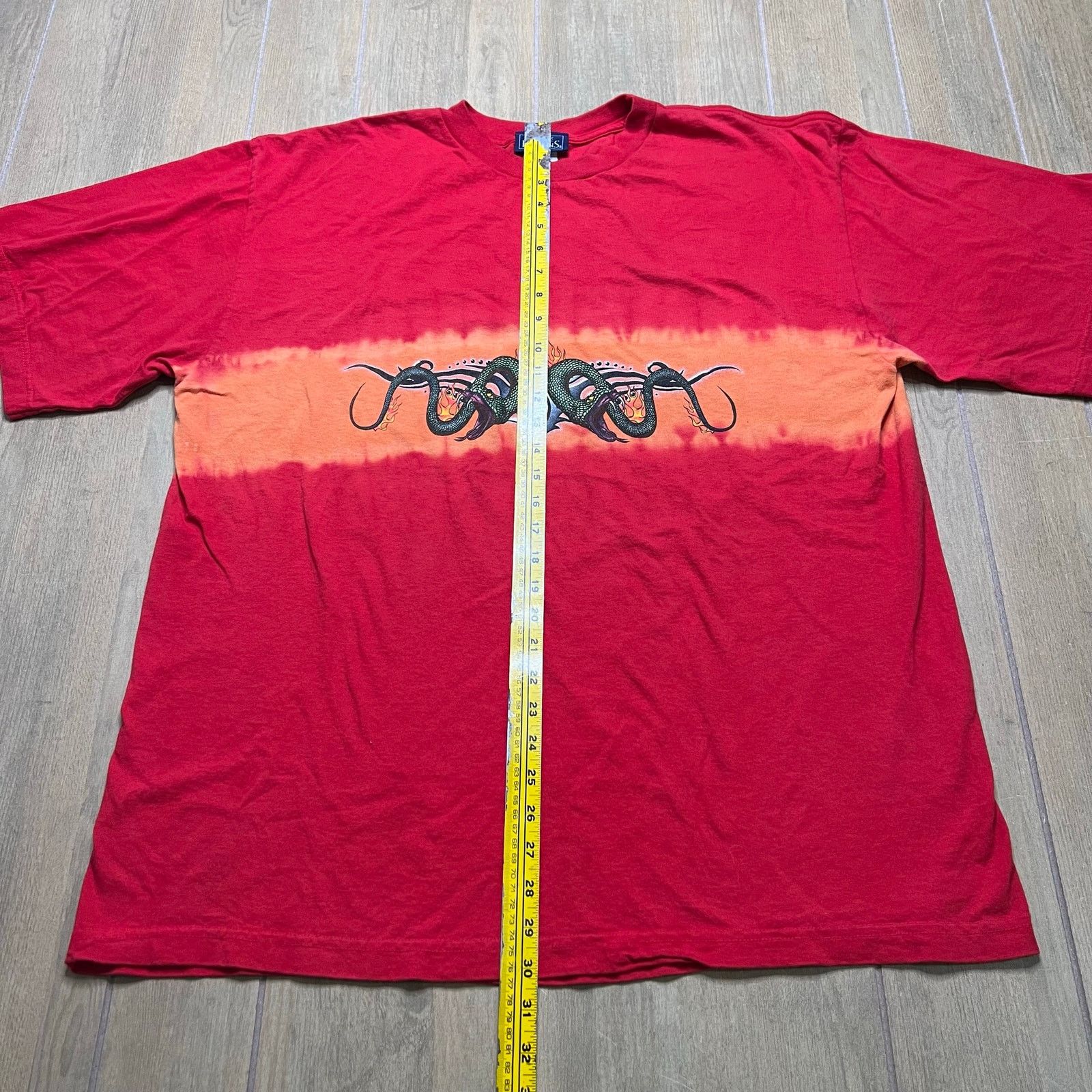 Basic Editions Vintage 90s Basic Editions Tie Dye Snake T Shirt Fade Men XL Size US XL / EU 56 / 4 - 5 Thumbnail