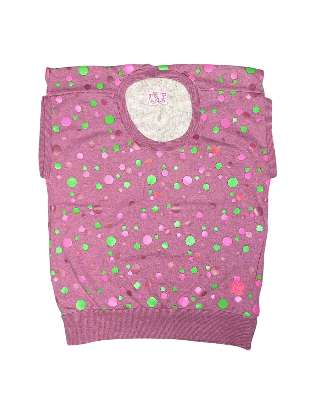 W&LT 90s Polka Dot Square Sweatshirt Size L / US 10 / IT 46 - 1 Thumbnail