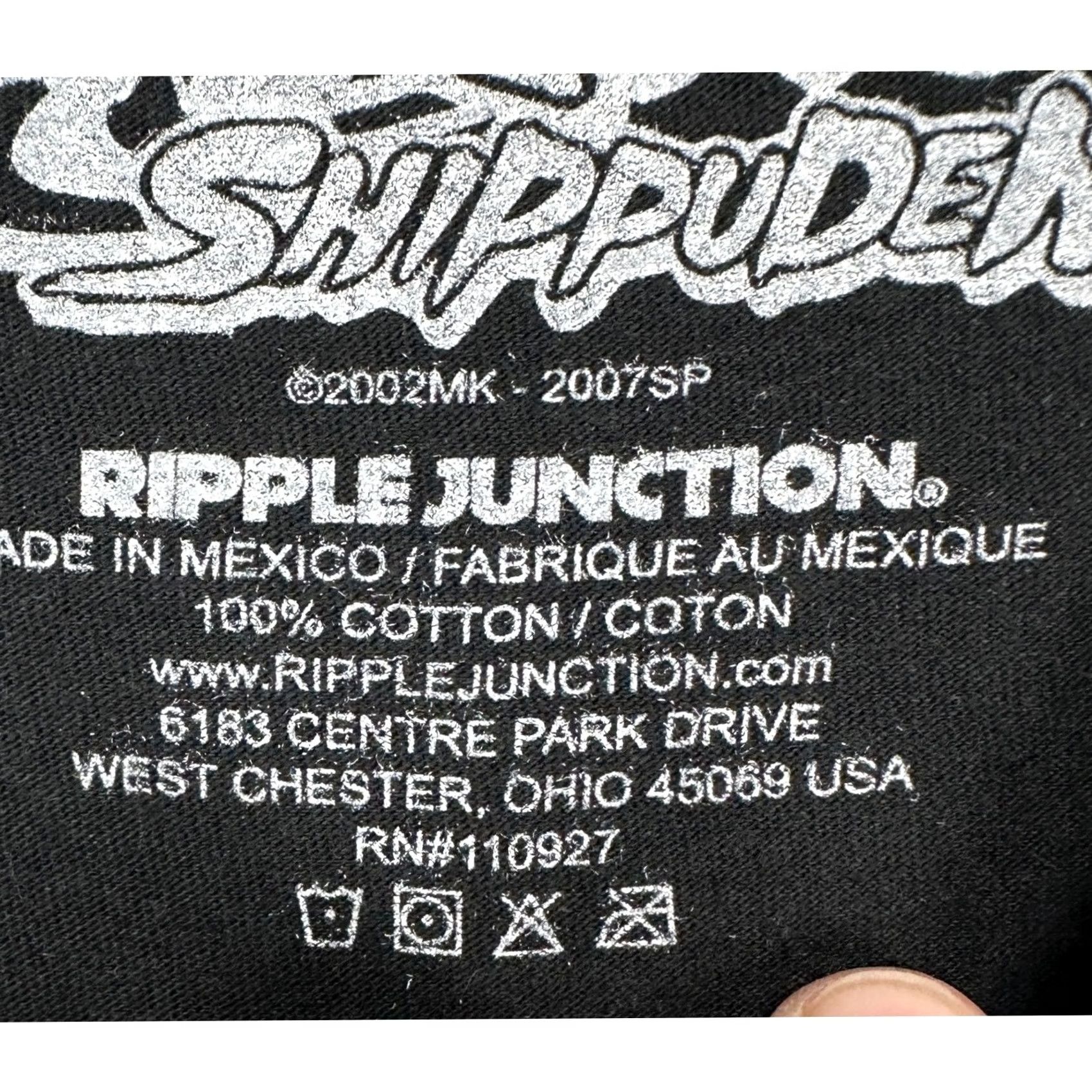 Ripple Junction VINTAGE Naruto Shippuden Unisex Anime Tee T-Shirt 2X Black Short Sleeve Ripple Junction Size US XXL / EU 58 / 5 - 5 Thumbnail