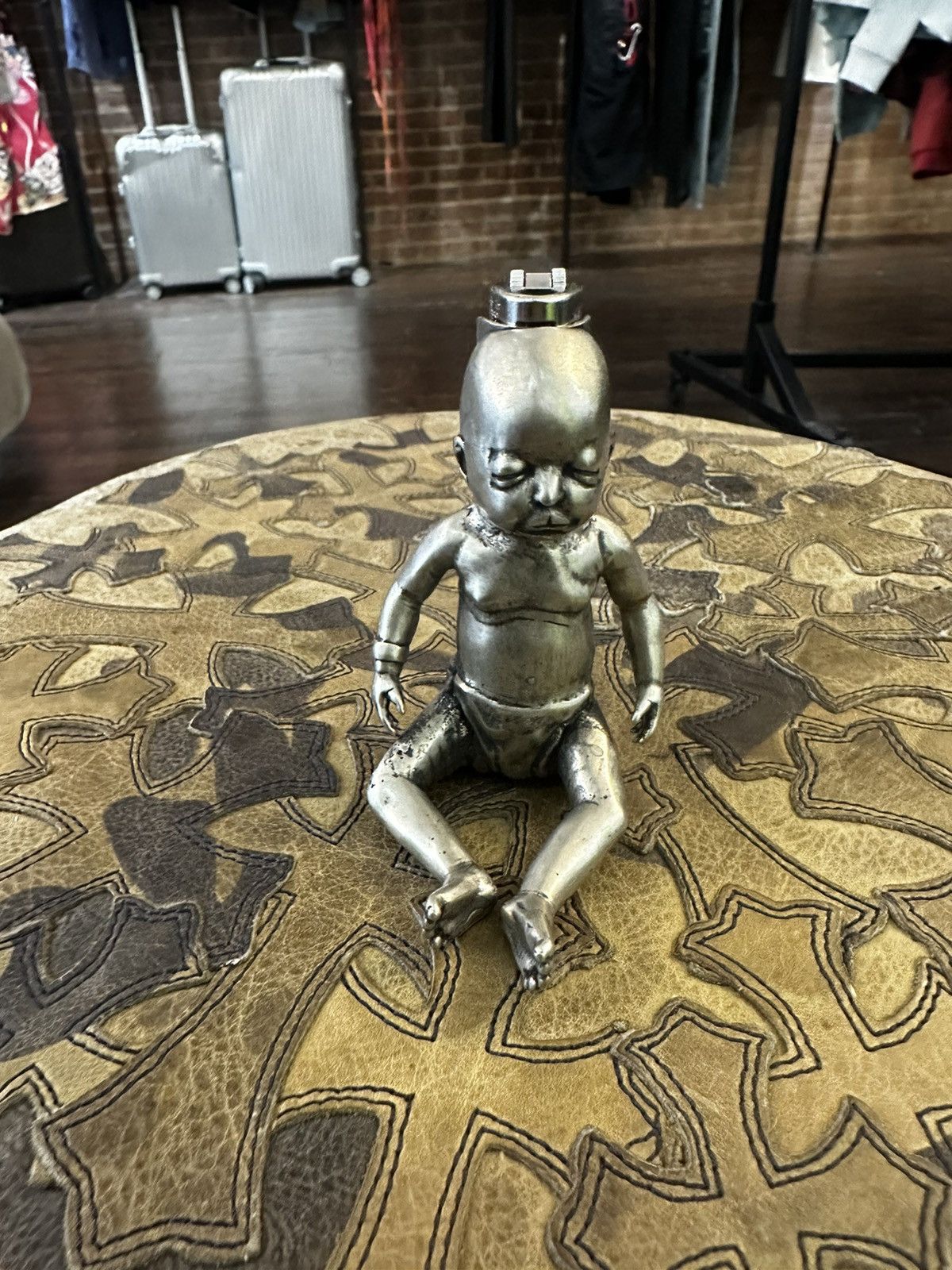 Enfants Riches Deprimes ERD 1 of 3 CRYING CRACK BABY LARGE SILVER LIGHTER Size ONE SIZE - 10 Thumbnail