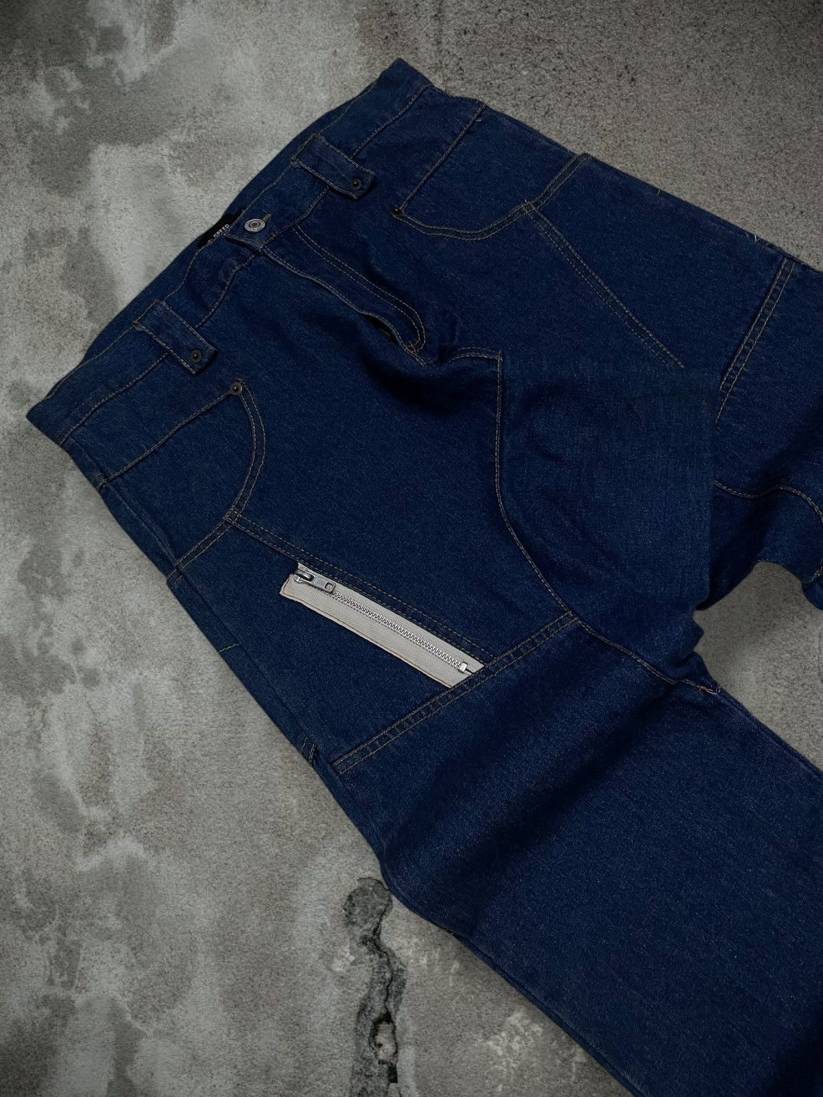 Hysteric Glamour Vintage 1990s Rare Japan Designer Speed Orange Denim Size US 31 - 9 Thumbnail