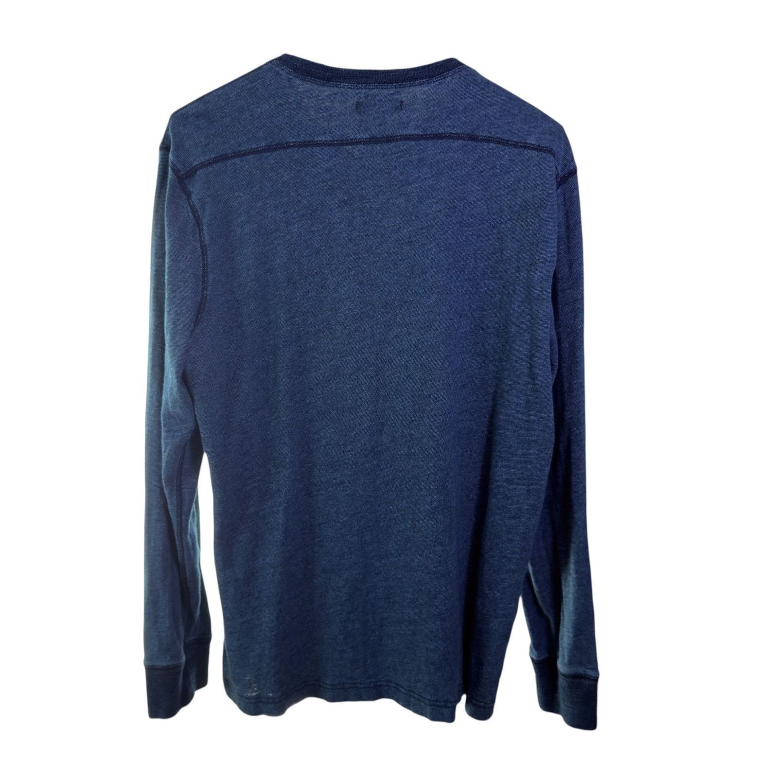 J.Crew Wallace & Barnes J. Crew Long Sleeve Henley Indigo Size US L / EU 52-54 / 3 - 3 Thumbnail