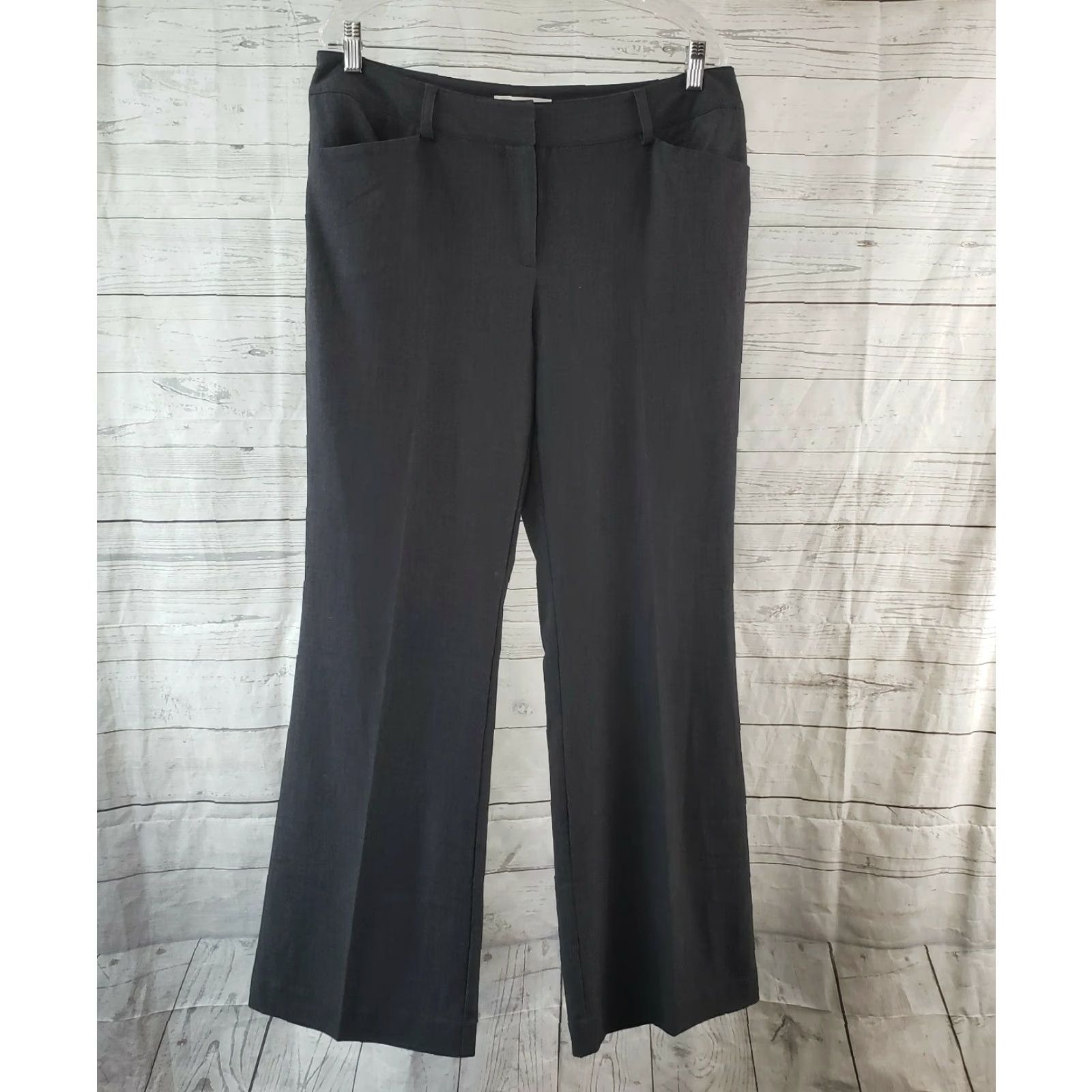 Vintage Chico's Womens Trouser Pants 10 Gray Mid Rise Polyester Blend Dress Pants Women size 10 Gray Polyester Blend Mid Rise 30in Inseam Mens? Women? Size 32" / US 10 / IT 46 - 2 Thumbnail