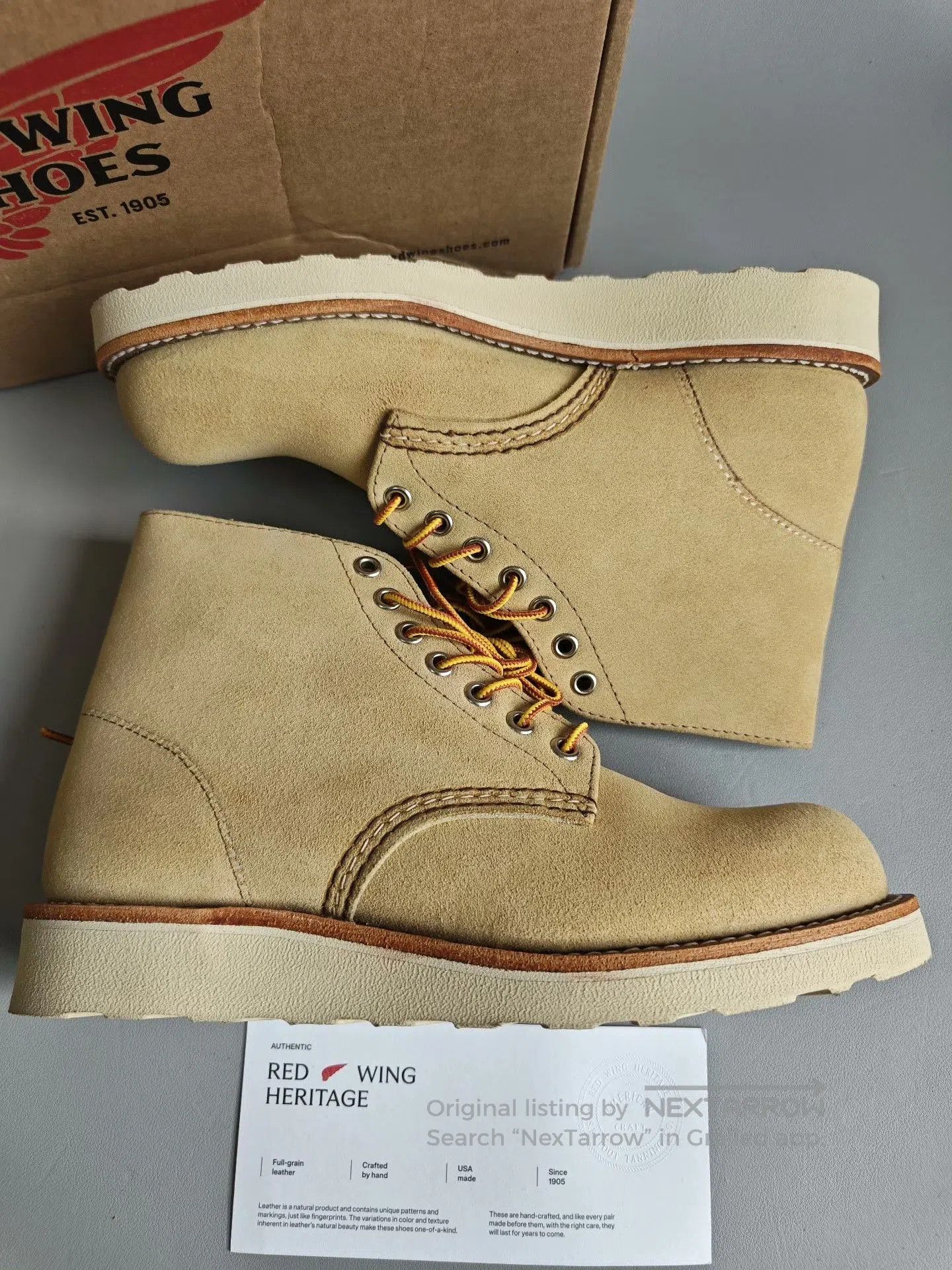 Red Wing Red Wing 8167 Suede Work Boots. Size US 6 / EU 39 - 4 Thumbnail