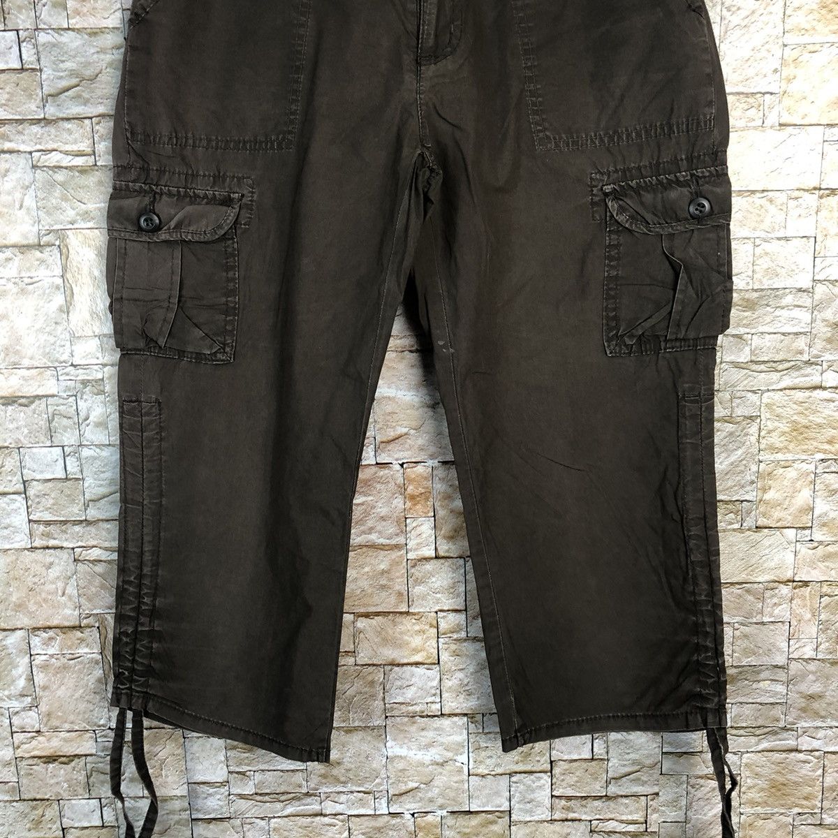 Uniqlo × Vintage Uniqlo vintage Dark Brown Cropped Pants #A325 Size 26" / US 2 / IT 38 - 3 Thumbnail