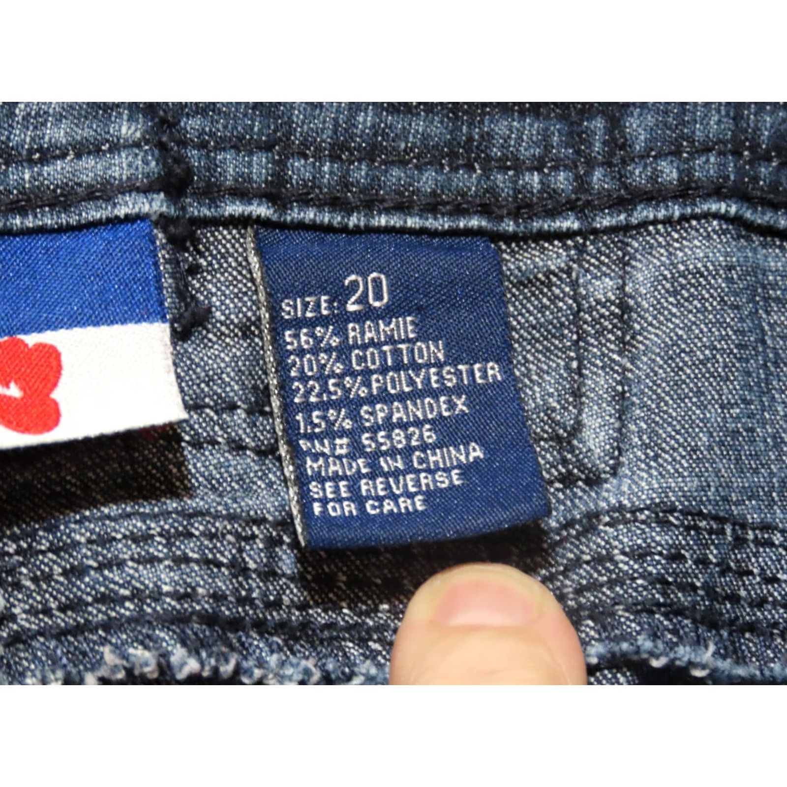 Vintage Wah Jeans Women's Denim Jean Shorts Blue 20 Regular High Rise Zipper Cotton Blend Vintage No Pattern Debut: 0 Size 42" / US 20 - 6 Thumbnail