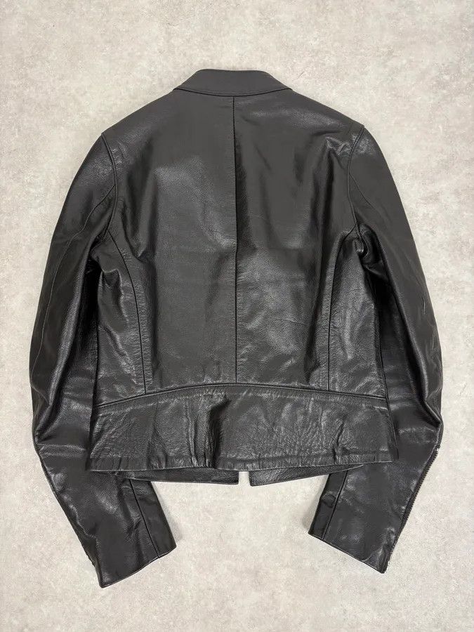 Maison Margiela SS2005 Maison Martin Margiela Black 5 Zip Biker Leather Jacket Size S / US 4 / IT 40 - 6 Thumbnail