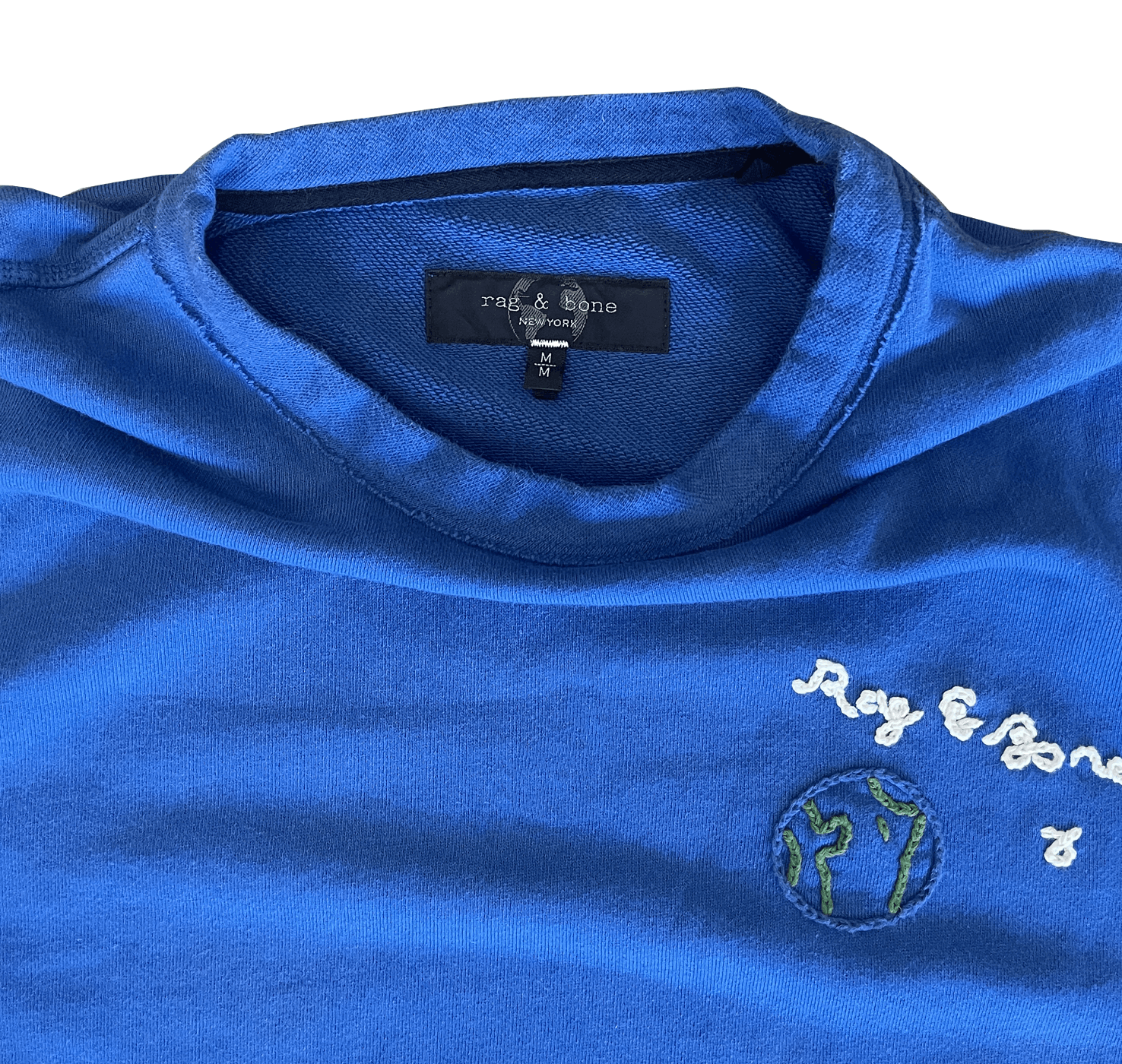 Rag & Bone City Logo-Embroidered Organic Cotton Jersey Sweatshirt Size US M / EU 48-50 / 2 - 8 Thumbnail