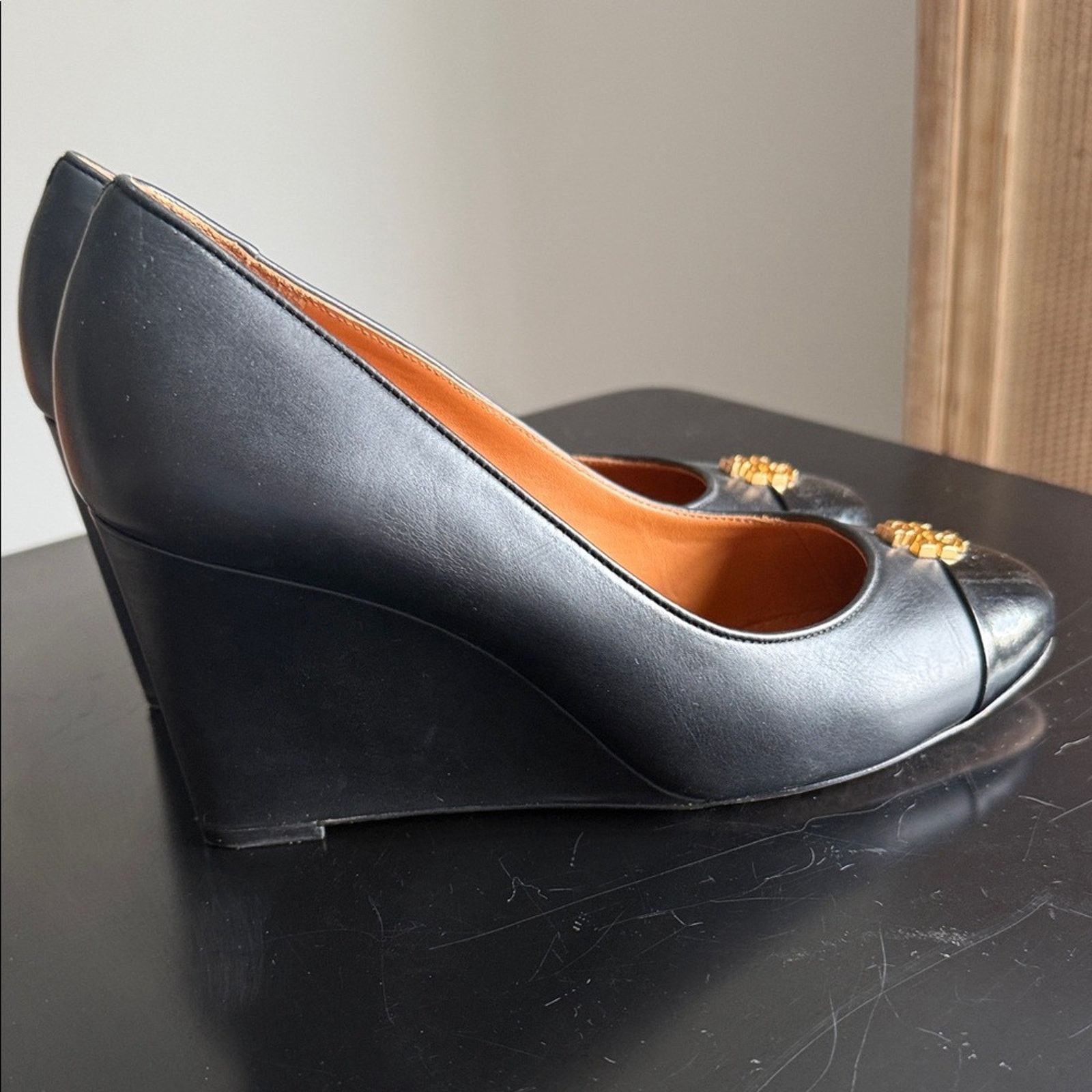 Tory Burch Tori Burch Wedges Black with Logo Size US 8.5 / IT 38.5 - 5 Thumbnail