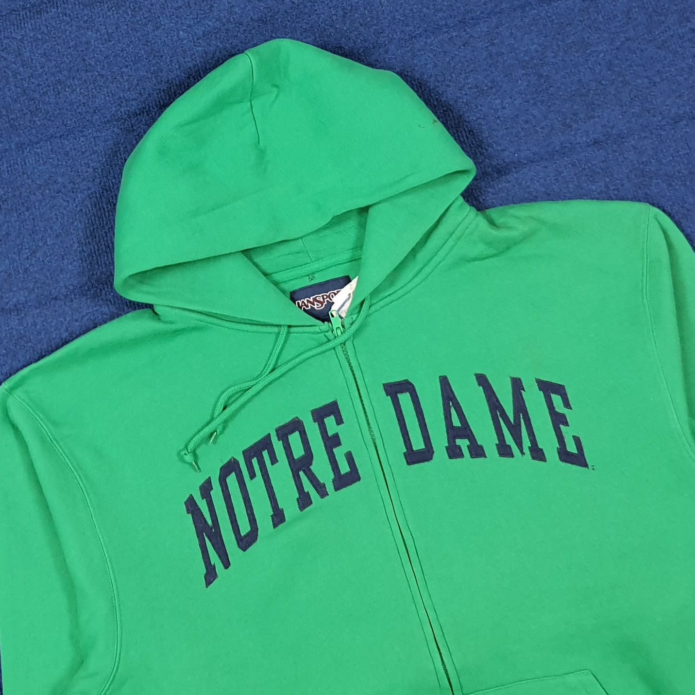 Jansport Vintage University of Notre Dame Hoodie Zip Up C287N28 Size US L / EU 52-54 / 3 - 2 Thumbnail