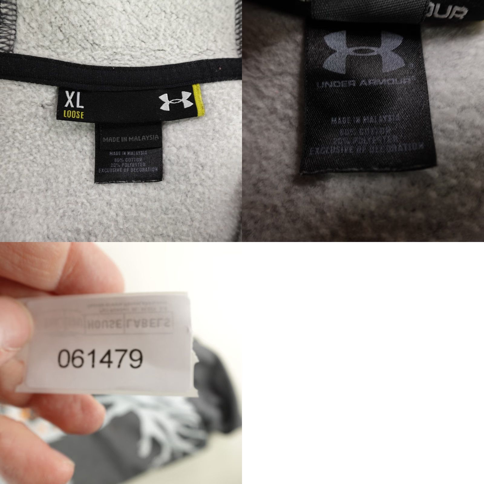 Under Armour Under Armour Hoodie Mens XL Gray Hunt Hunting Pullover Sweatshirt Sweater Size US XL / EU 56 / 4 - 8 Thumbnail