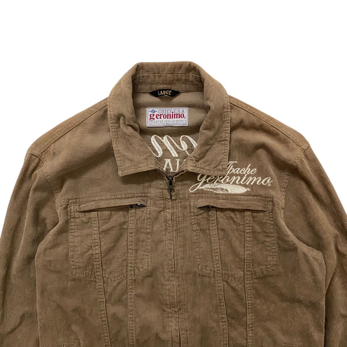 Vintage ☀️Gerinimo Arizona Tribes Native corduroy zipper jacket Size US S / EU 44-46 / 1 - 4 Thumbnail