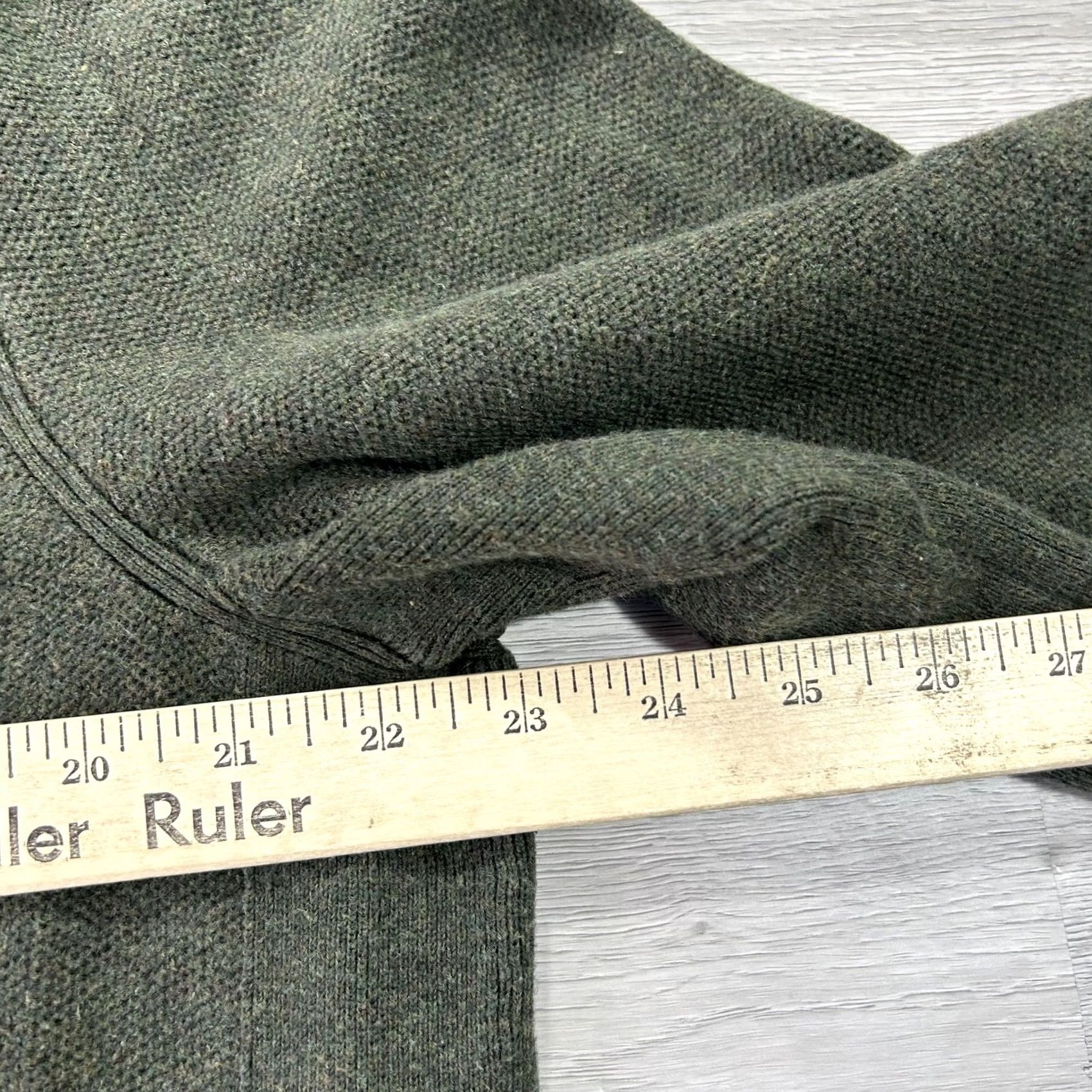 Rag & Bone Rag & Bone Sweater Mens XL Green Cotton Henley Knit Pullover Long Sleeve Size US XL / EU 56 / 4 - 7 Thumbnail