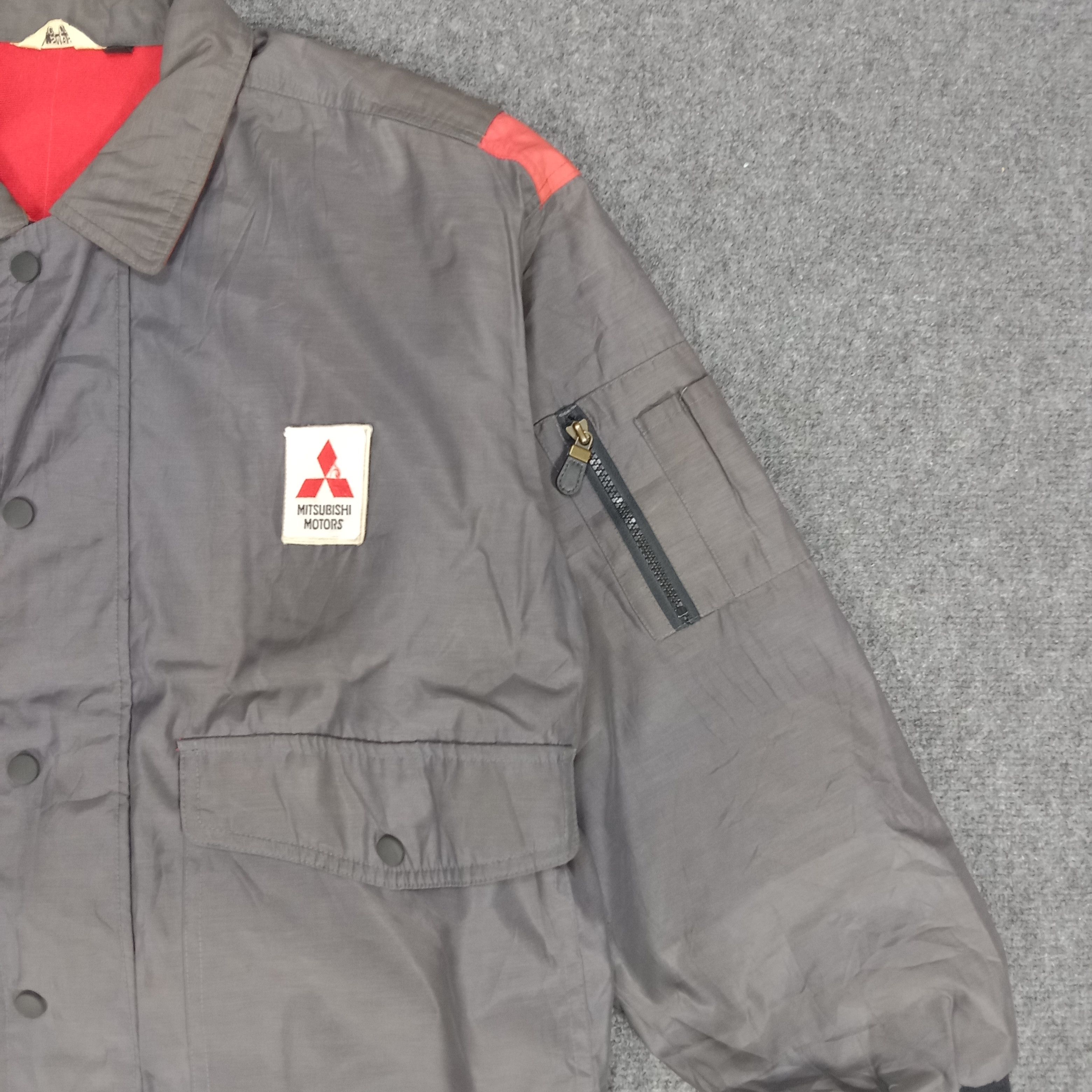 Vintage Mitsubishi Motors Japanese Racing Zipper Jacket Size US XL / EU 56 / 4 - 4 Thumbnail