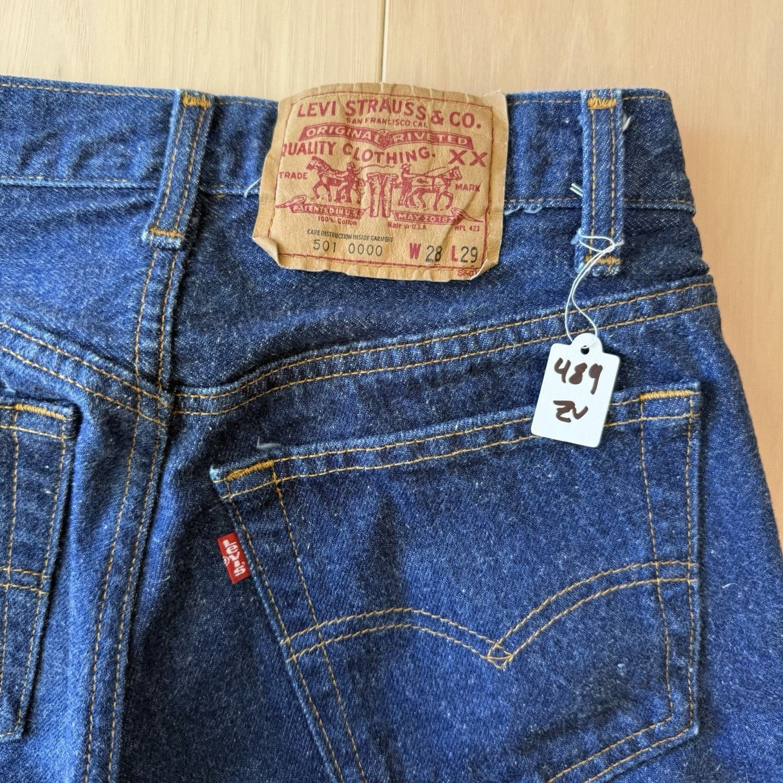 Levi's × Vintage Vintage Levis 501 Jeans 25 Blue 80s Medium Wash Made USA Size 25" / US 0 / IT 36 - 10 Thumbnail