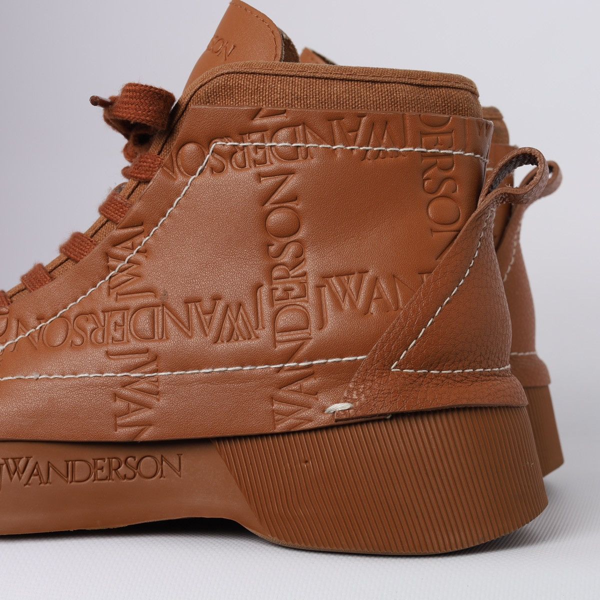 JW Anderson J.W Anderson high Top Brown Sneakers Boots Size US 9 / IT 39 - 3 Thumbnail