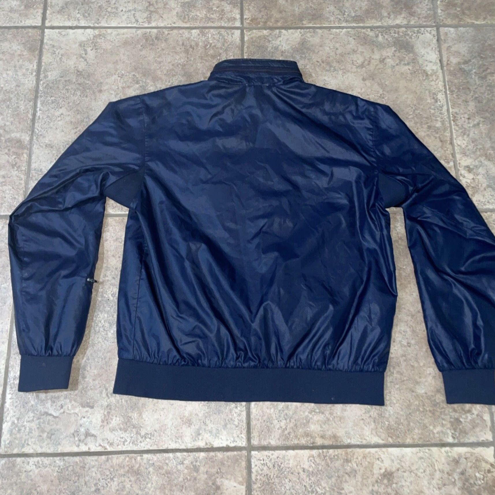 Lacoste VINTAGE Lacoste Mens Long Sleeve Rain Jacket L Nylon Black Size US L / EU 52-54 / 3 - 5 Thumbnail