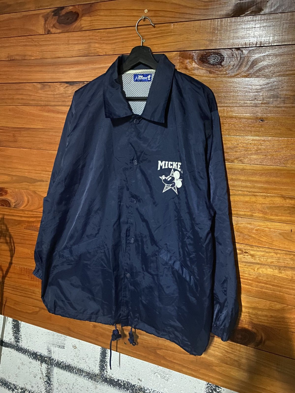 Mickey Mouse Vintage Tokyo Disneyland Mickey Mouse Coach Jacket Navy Size US M / EU 48-50 / 2 - 3 Thumbnail