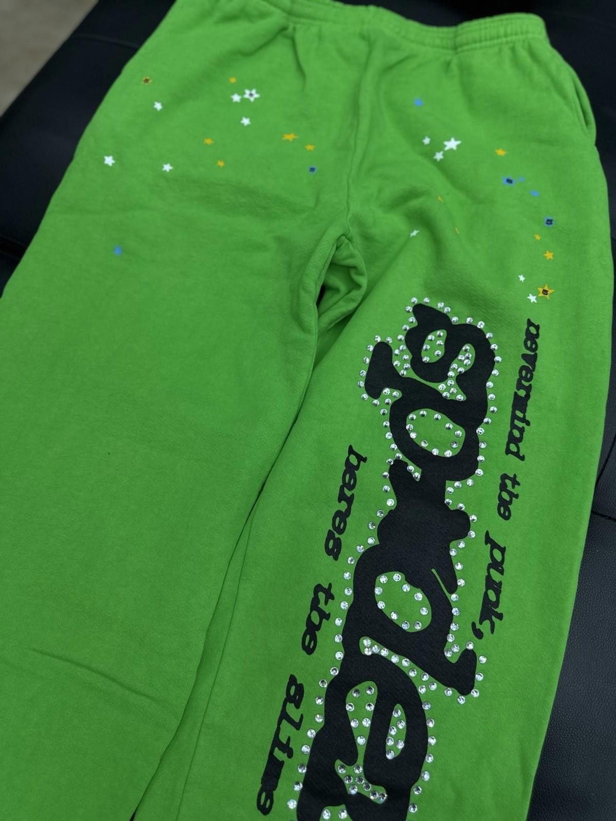 Other Sp5der Worldwide Slime Green Sweats Young Thug Spider (L) Size US 34 / EU 50 - 6 Thumbnail