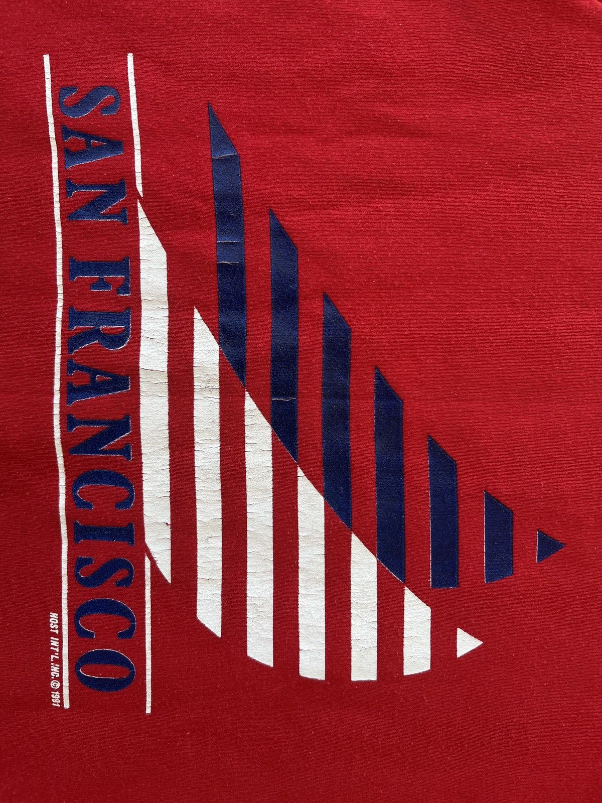 Fruit Of The Loom × Vintage Vintage 1991 Fruit of the Loom San Francisco Red Sweatshirt Size S / US 4 / IT 40 - 4 Thumbnail