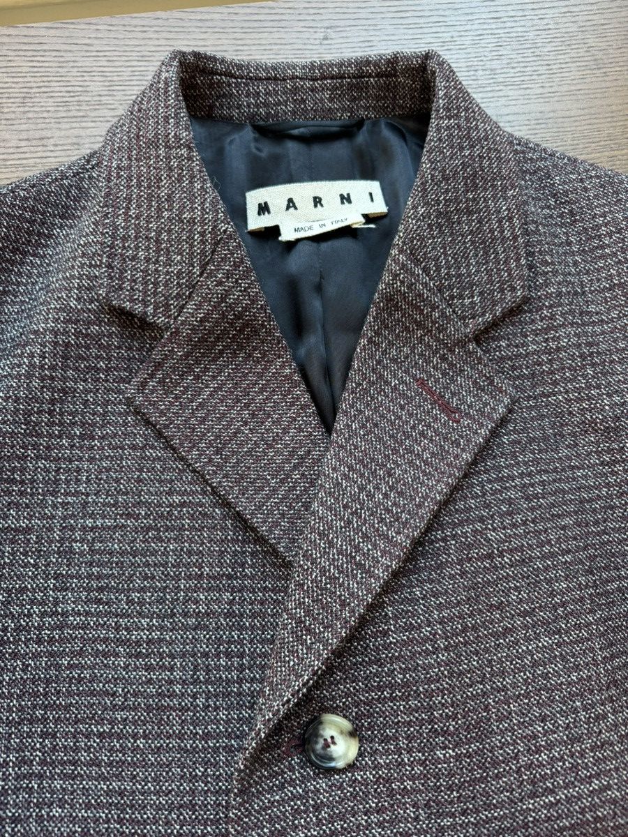 Marni Marni Checkered Wool Coat Size US M / EU 48-50 / 2 - 4 Thumbnail