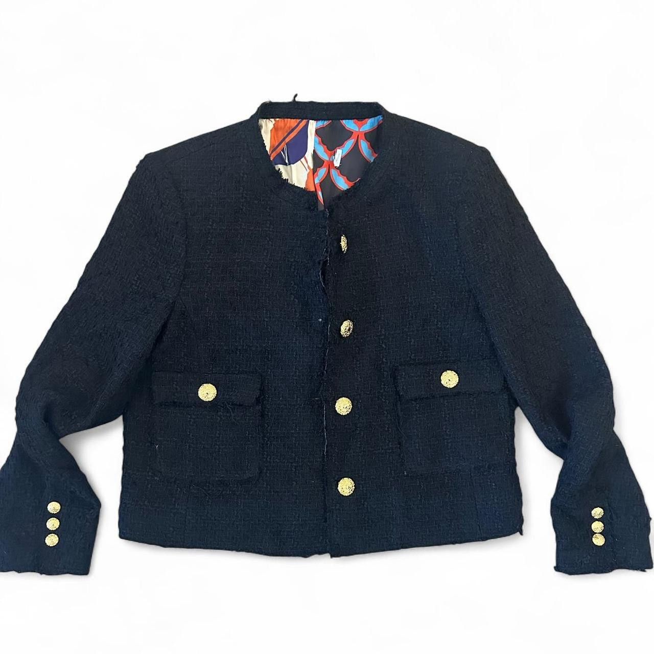 Zara Zara Blogger Favorite Classic Tweed Blazer Jacket Size M / US 6-8 / IT 42-44 - 1 Thumbnail