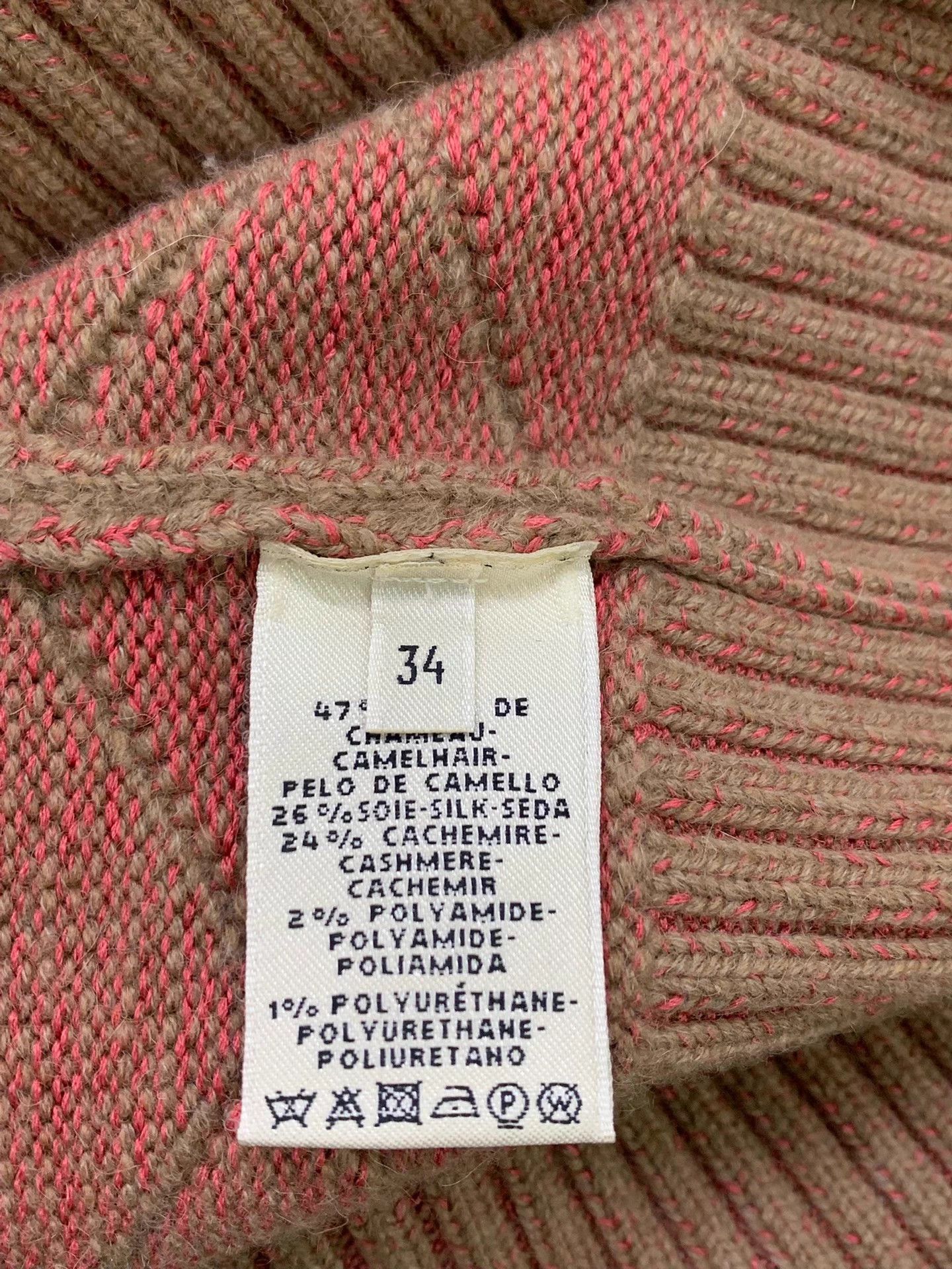 Hermes Hermes Khaki Quilted Cashmere New Sweater 34 Size XS / US 0-2 / IT 36-38 - 5 Thumbnail