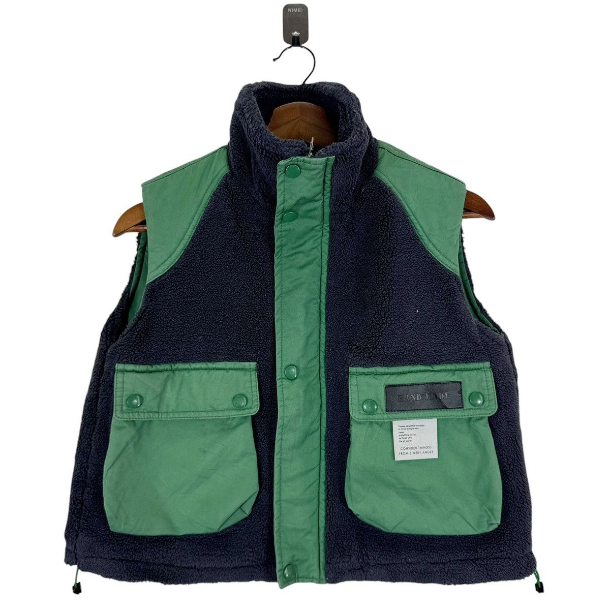 Vintage VINTAGE HAND MADE SAVE PLANET FLEECE VEST JACKET Size US M / EU 48-50 / 2 - 1 Thumbnail