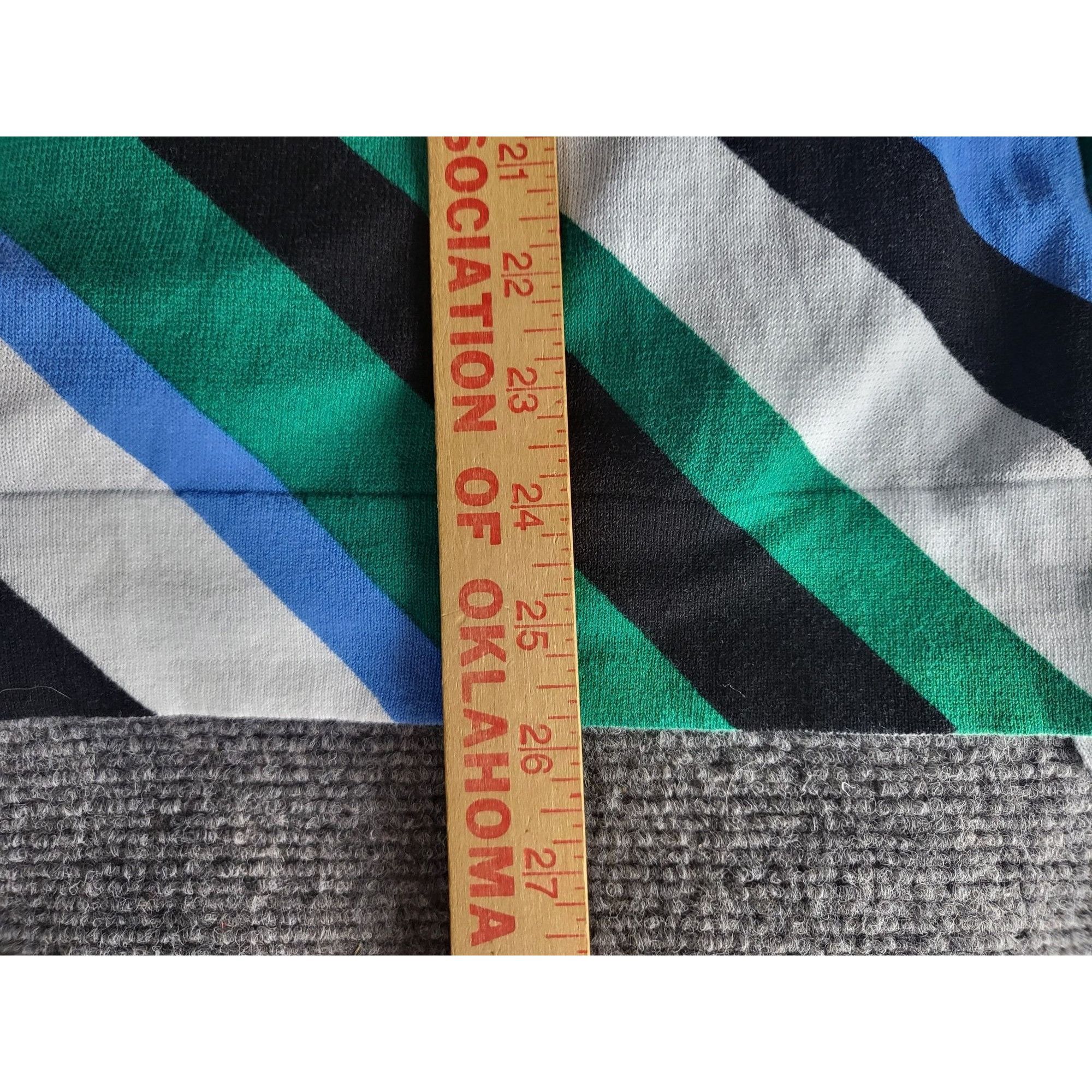 Designer Lane Bryant Top Women Sz 26/28 Striped Blouse Multicolor Plu Size 4XL / US 24-26 - 2 Thumbnail